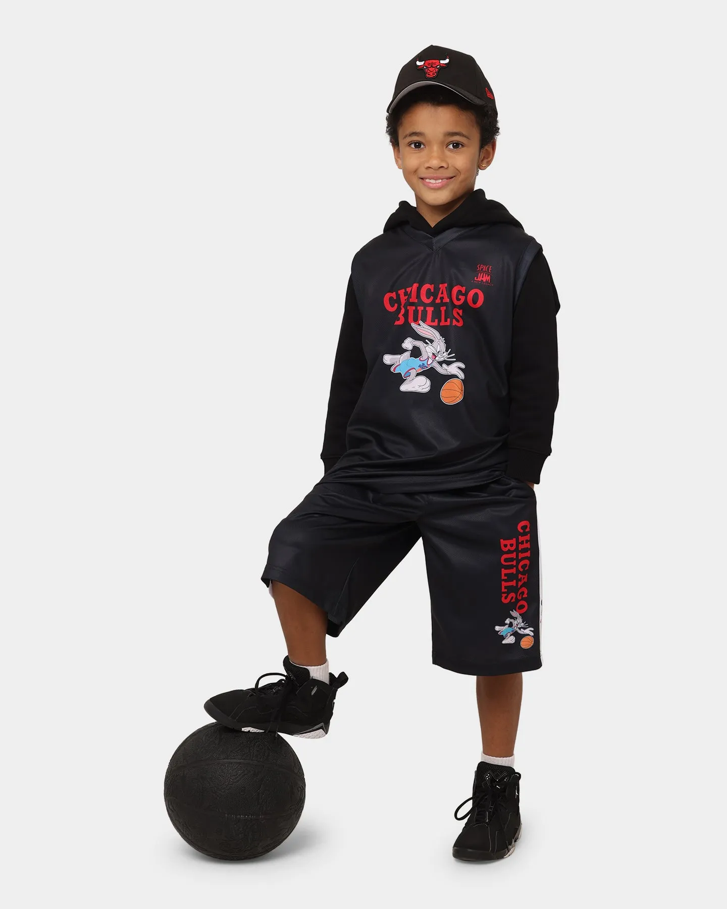 Gothic style Budget - friendly NBA Kid's NBA X Space Jam 2: A New Legacy Chicago Bulls Shorts Black