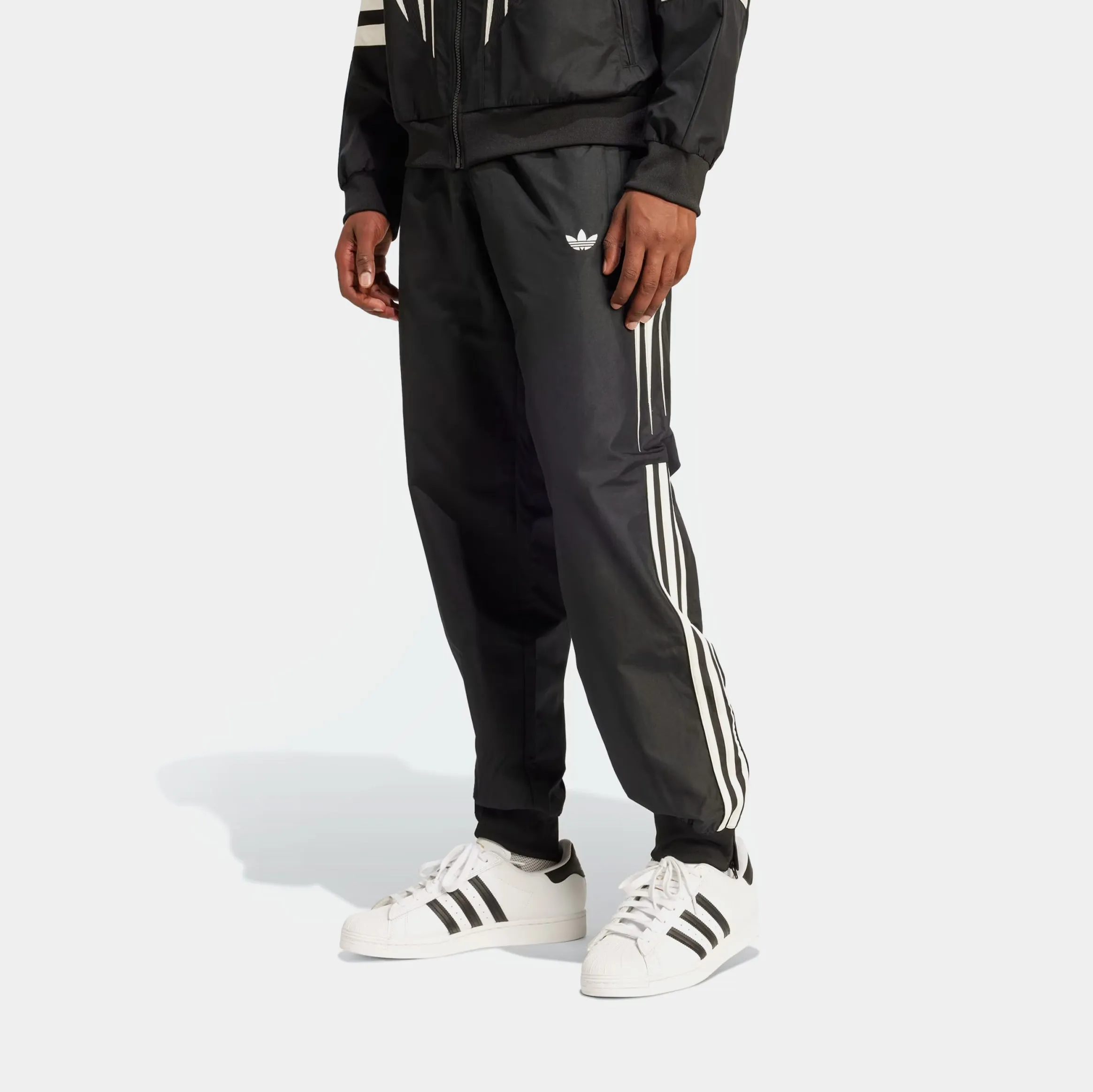 Noise Reduciting Fabric Atlanta Track Mens Pants (Black/Core White)