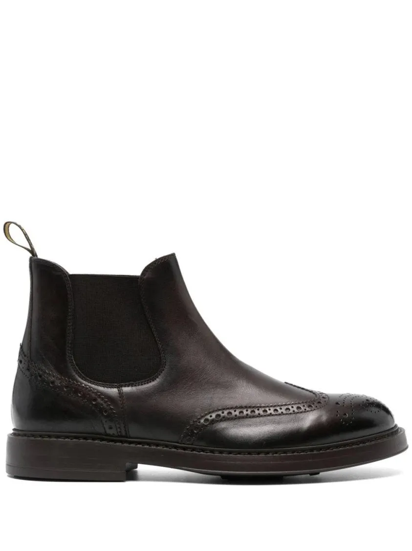 Fashionable Boots Perforated Embellished Boots