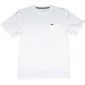 Hooey Men's San Jose Bamboo Pocket Tee in White Linen blend