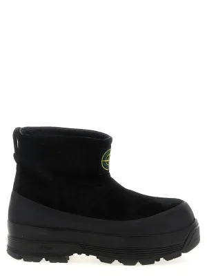 Black Suede Ankle Boots Main Move Quick Change