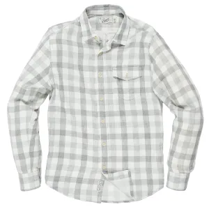 Durham Double Cloth Shirt - Heather Gray Gingham Everyday Casual NoSideSeams