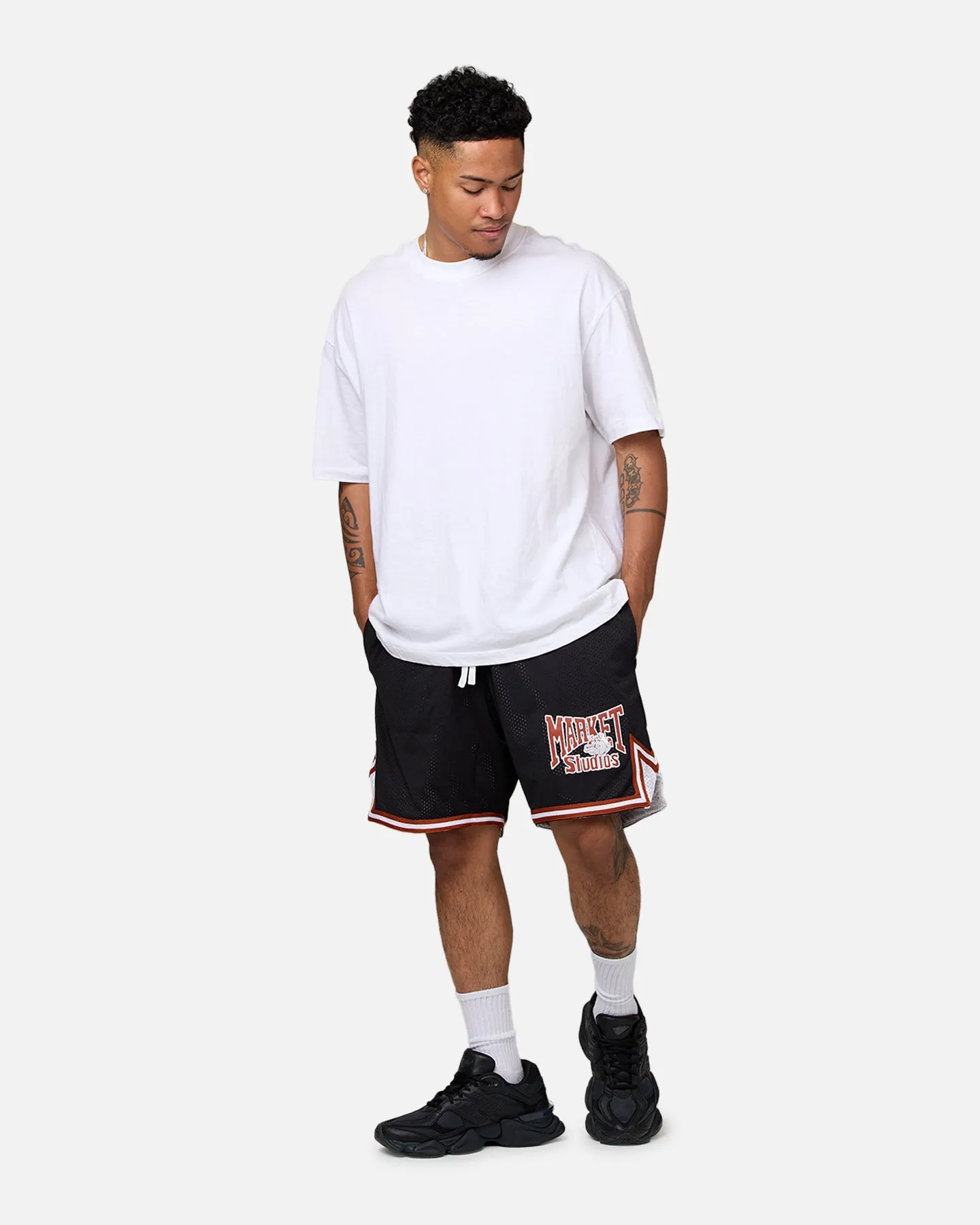 Market Dulldogs Mesh Shorts Black Comfortable Design Street Ready