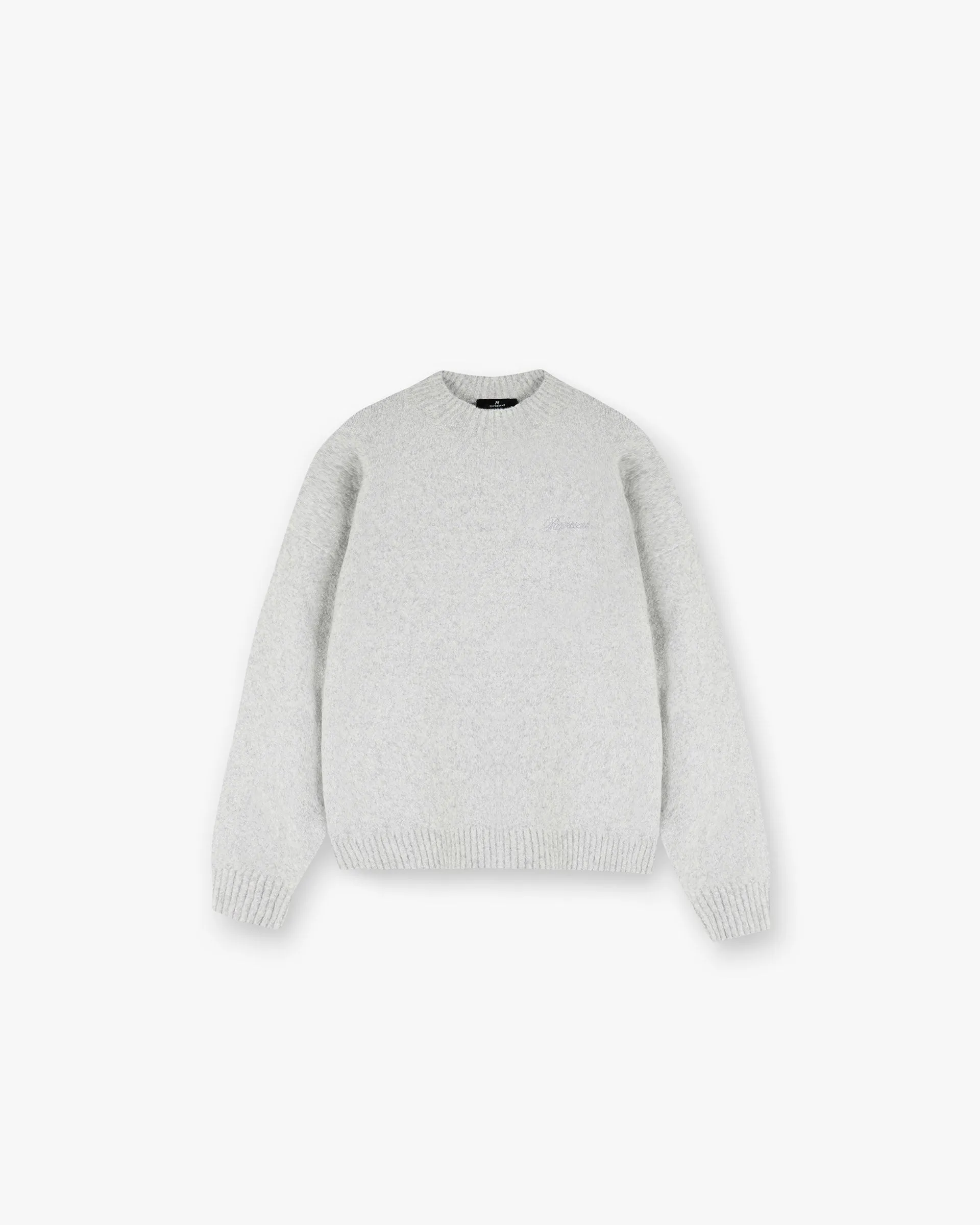 Marled Knit Jumper - Ice Grey Marl Water Repellent Finish