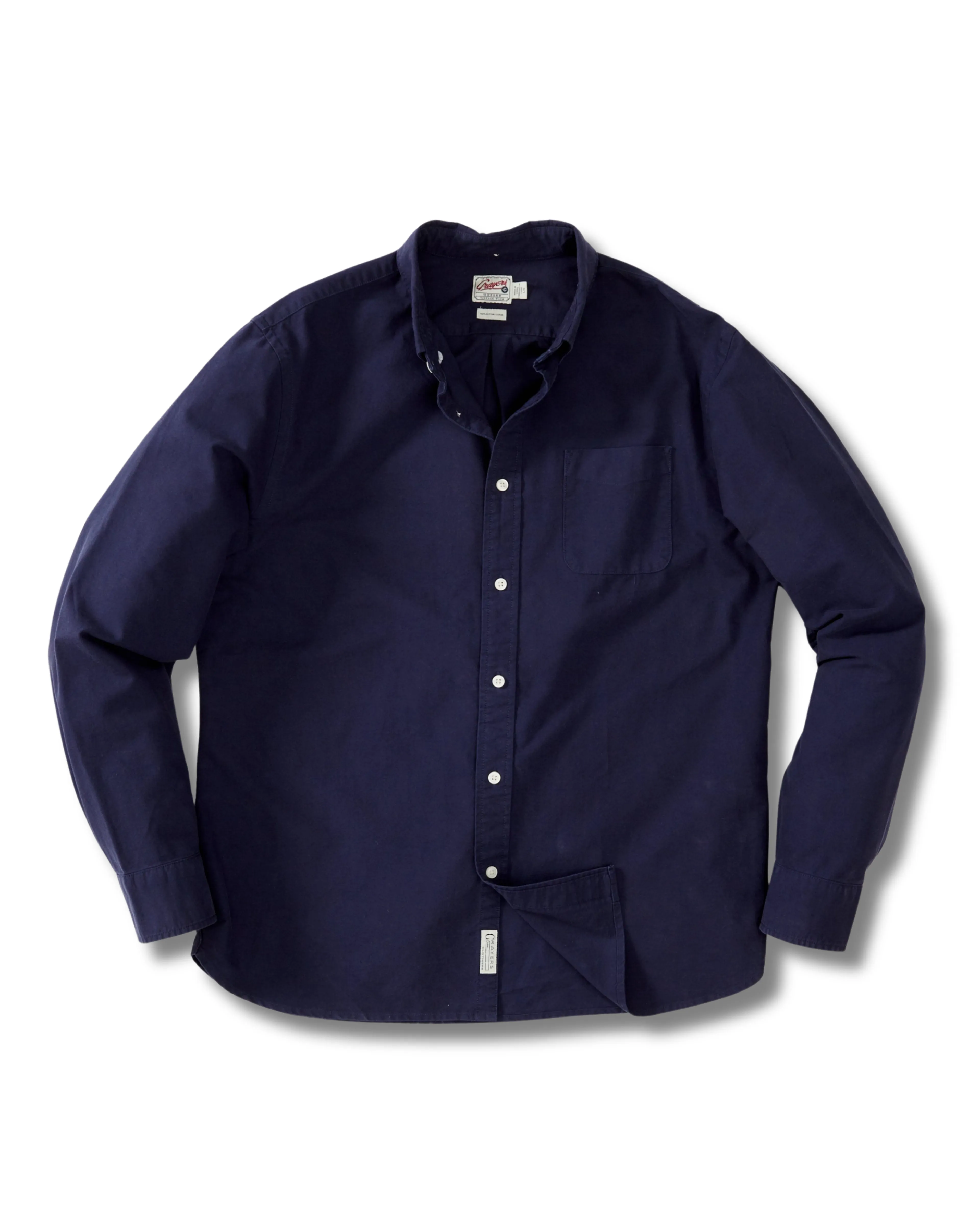 Cozy Layers Eagle Creek Vintage Oxford Shirt - Navy