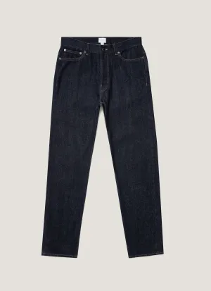 Comfy Look MoistureControlLiner Men's 13oz Japanese Selvedge Denim Jeans in Rinse Wash Denim