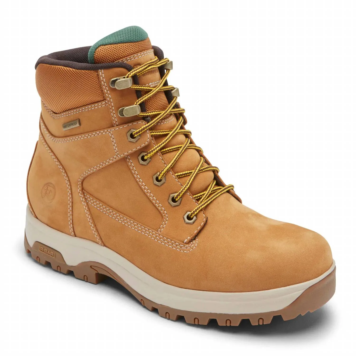 Clean Lines Men's 8000Works Waterproof 6" Plain Toe Boot - Medium Width In Wheat