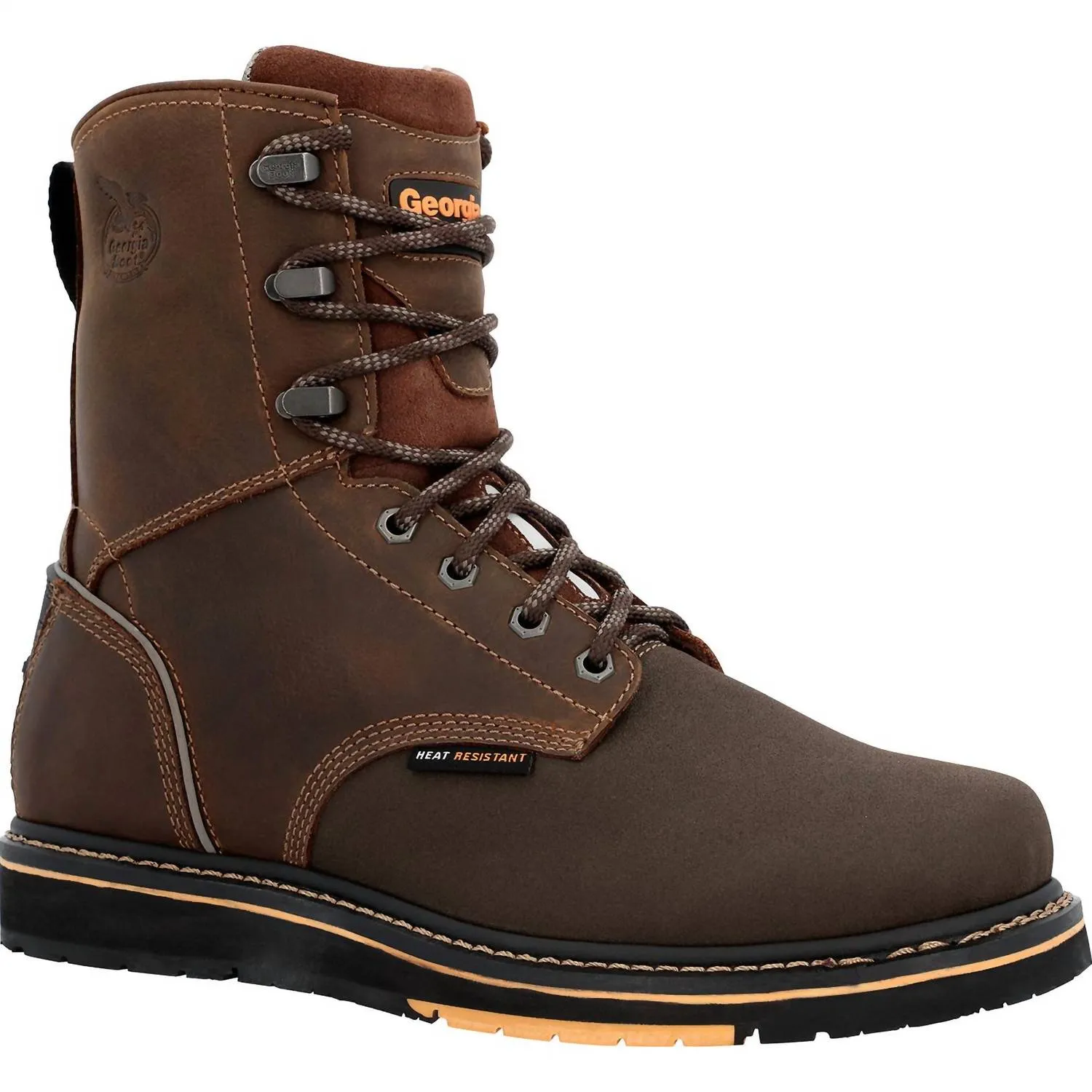 Men's Amp Lt Power Wedge Roofer Work Boot In Brown Quality craftsmanship Special Day