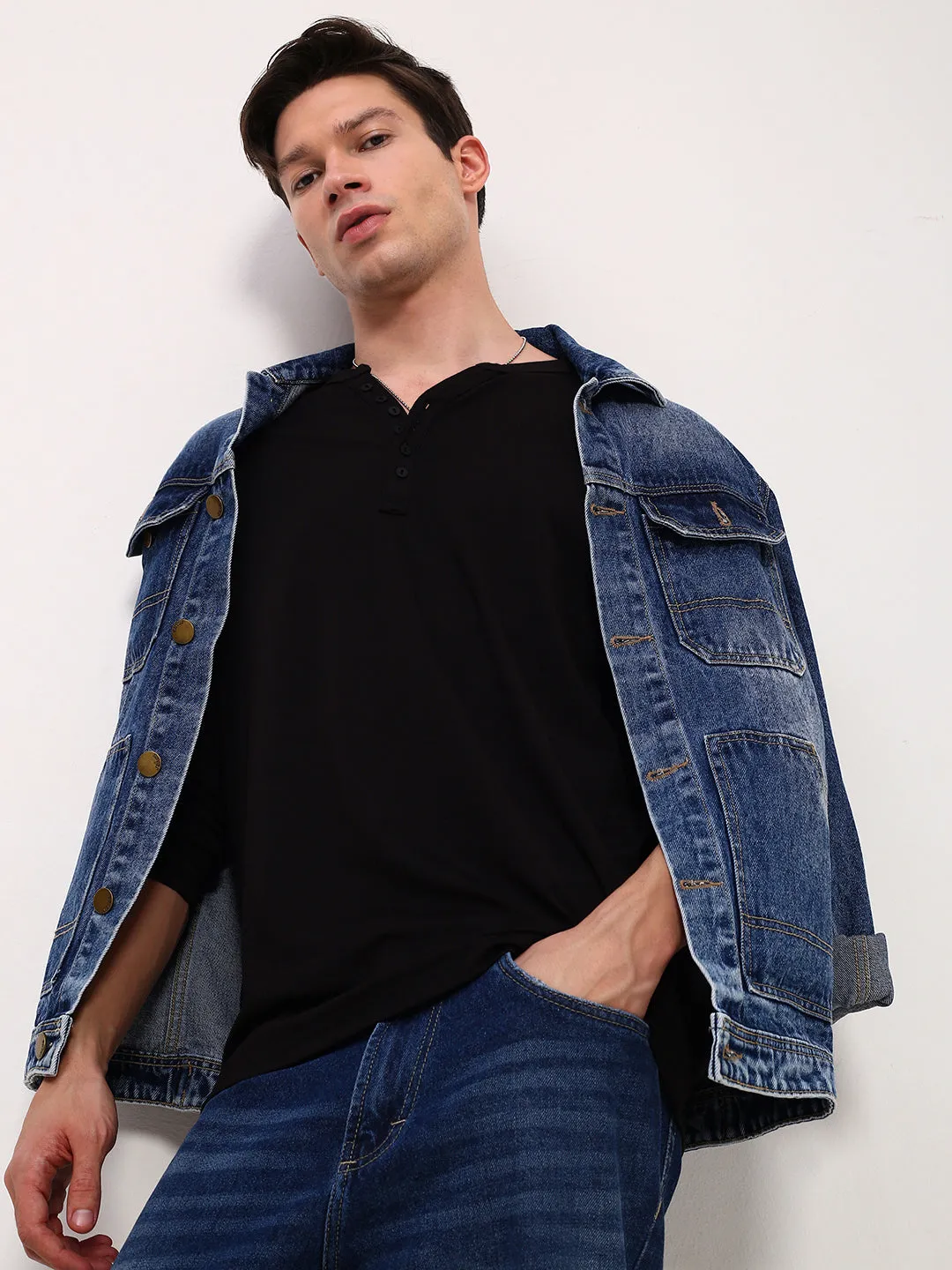 Men's Black Cotton Round Neck T-Shirt product personalized touch Transitional Piece