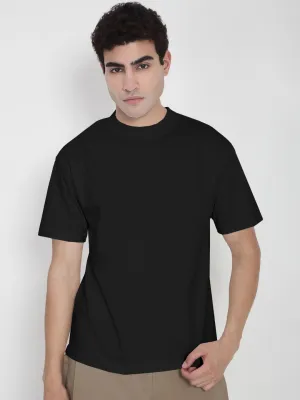 Casual Shoes ReflectiveDetails Men's Black Regular Fit T-Shirt