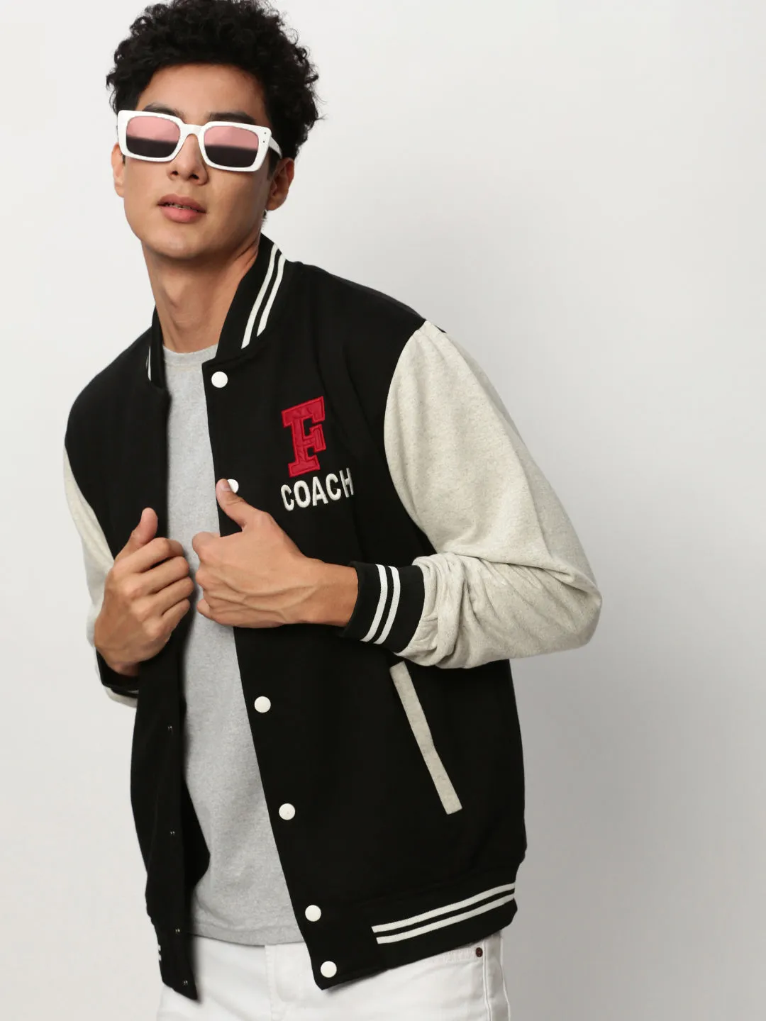 City Style Relaxing Wear Men's Black Solid Casual Sweatshirts