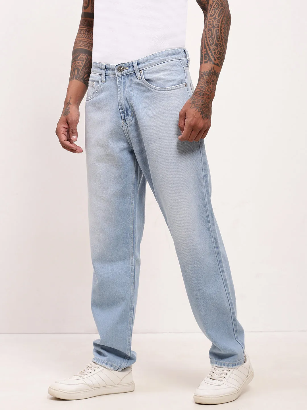 Casual Friday Elegant Casual Men's Blue Comfort Straight Fit Jeans