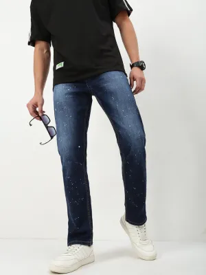 Go To Look Unisex Wear Premium Men's Blue Solid Straight Fit Jeans