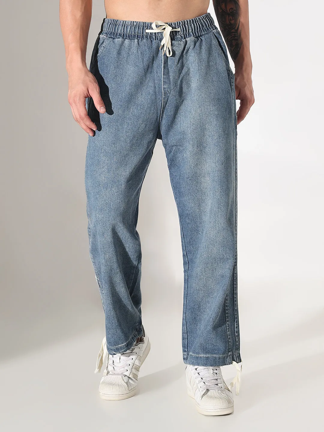 Men's Blue Straight Fit Jeans Layer Ready Everyday Motion