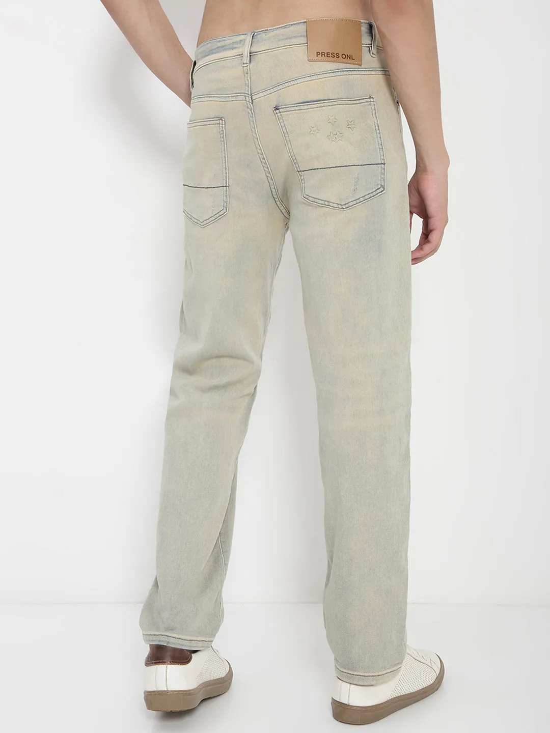 Men's Blue Straight Fit Jeans Fashion Must-Have