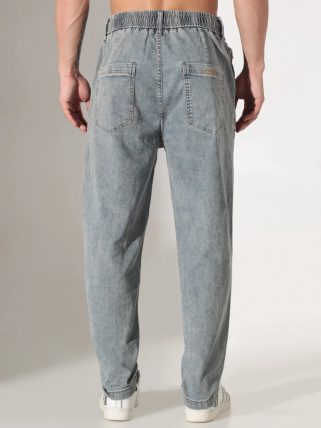 Men's Blue Straight Fit Jeans Versatile Wear Artist Vibe Premium