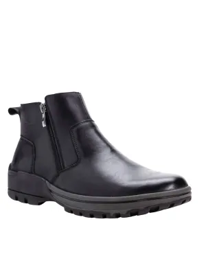 Men's Brock Casual Boot - Wide In Black Long Last Simple Aesthetic