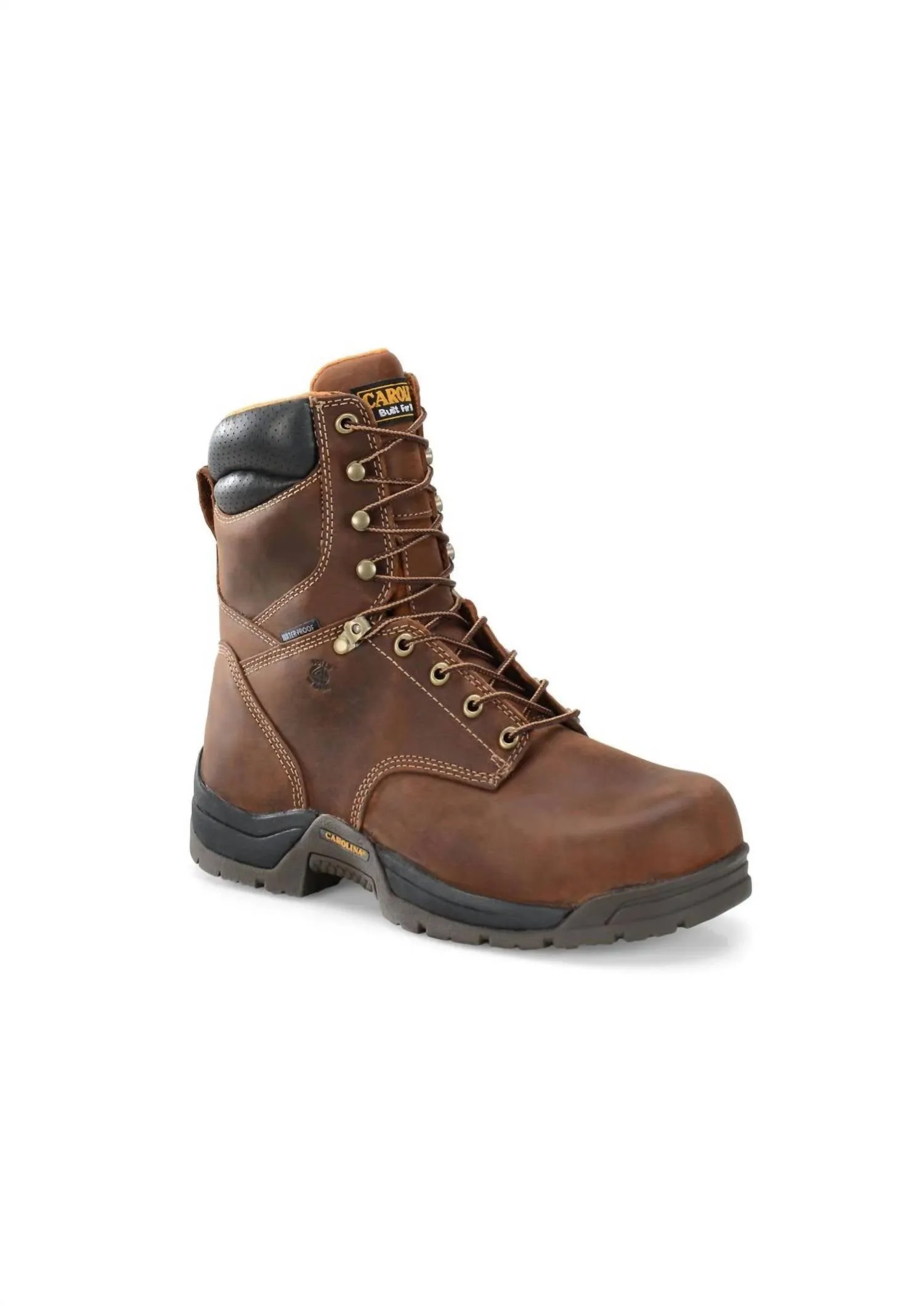 Men's Bruno Hi Broad Toe 8" Work Boots In Brown Legacy Style Open Concept