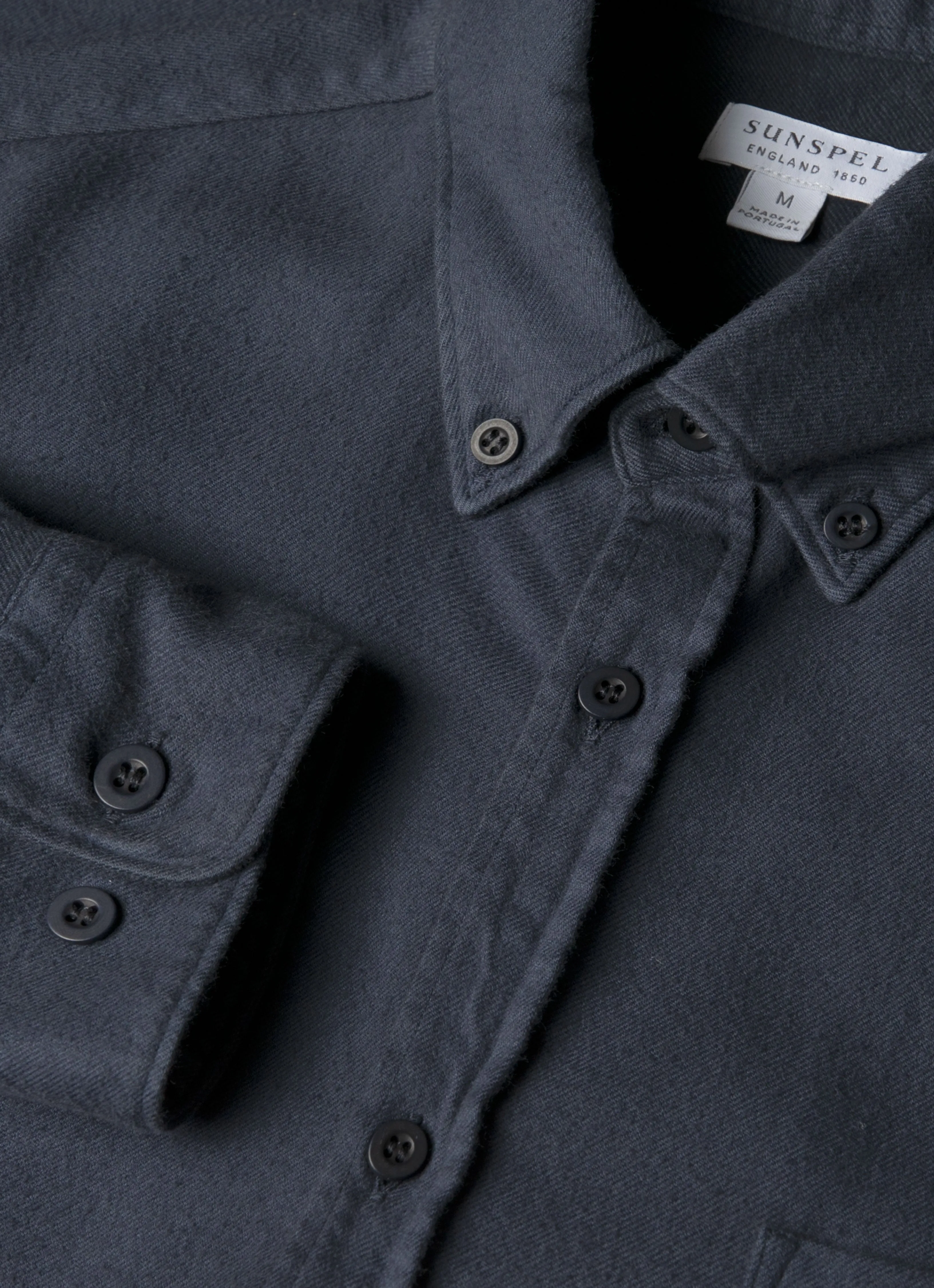 Men's Men's Button Down Flannel Shirt in Navy