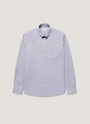 Active Wear Men's Button Down Oxford Shirt in Dark Blue