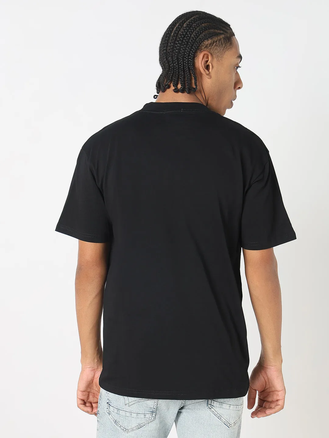 Kind Soul Men's Casual Black & Brown Graphic T-Shirt