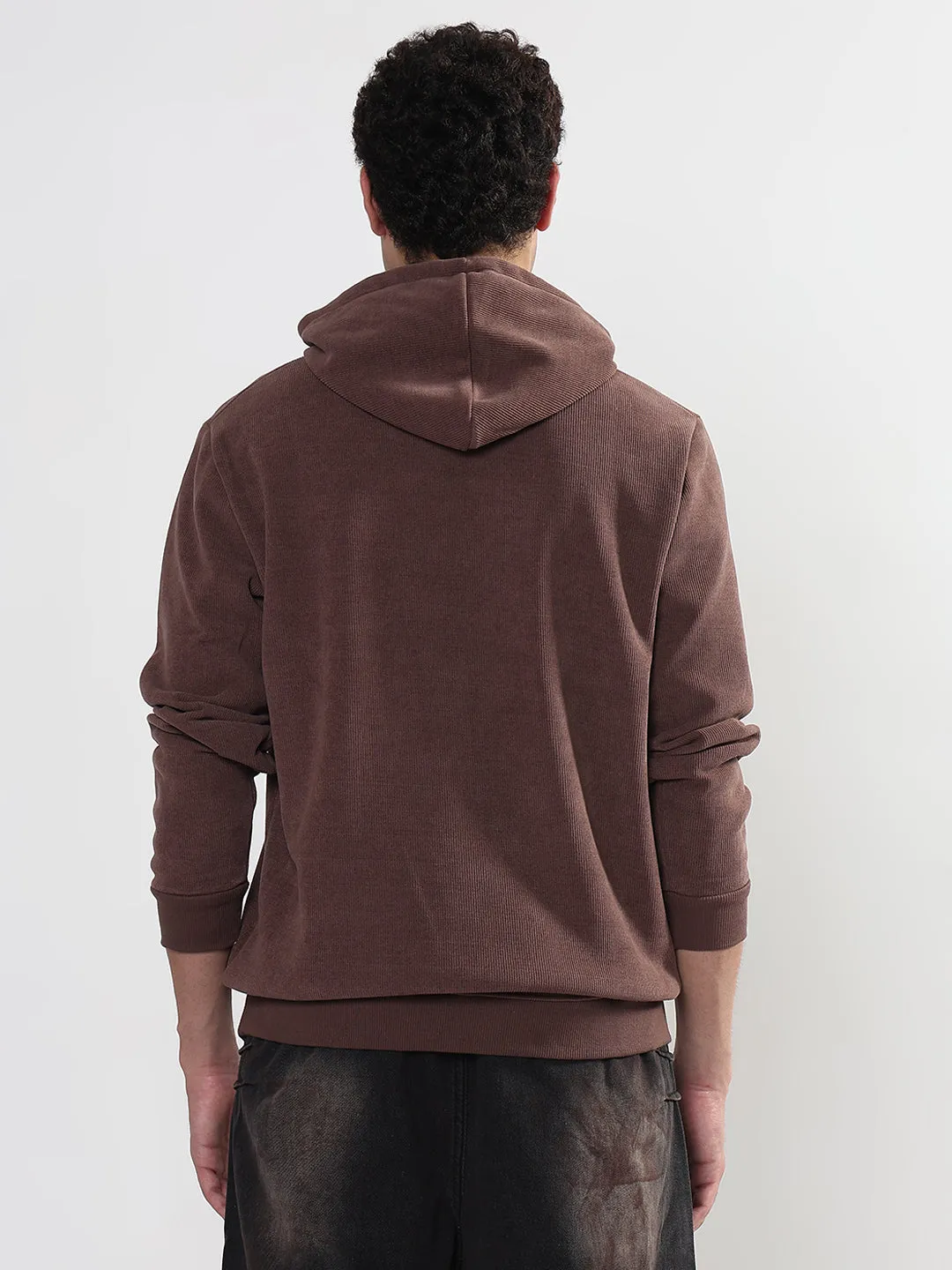 Fashion Flex Men's Casual Brown Full Sleeves Hoodie