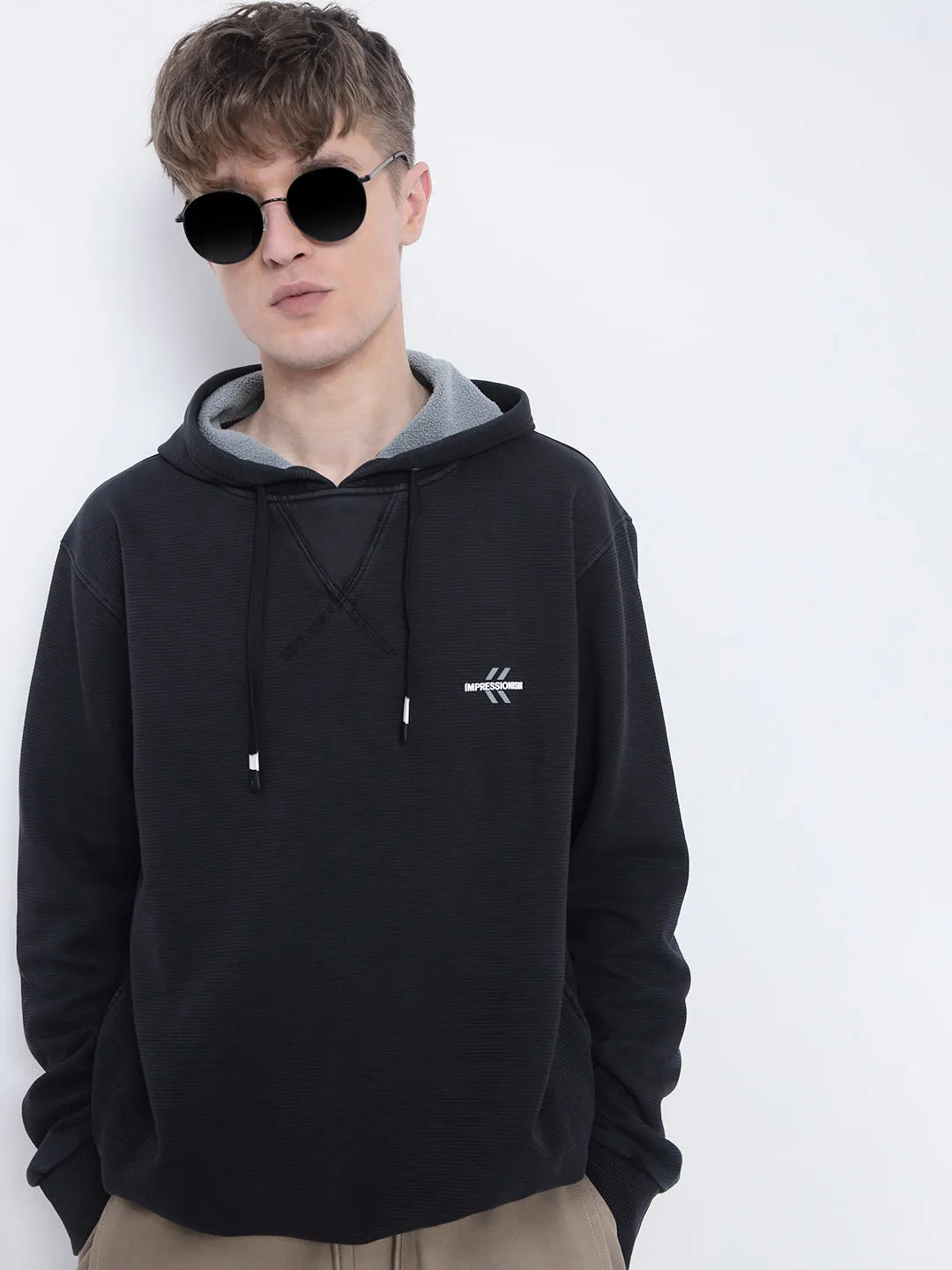 Men's Charcoal Hoodie product ring elegance