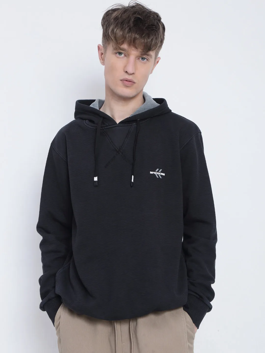 Men's Charcoal Hoodie All-Weather Wear