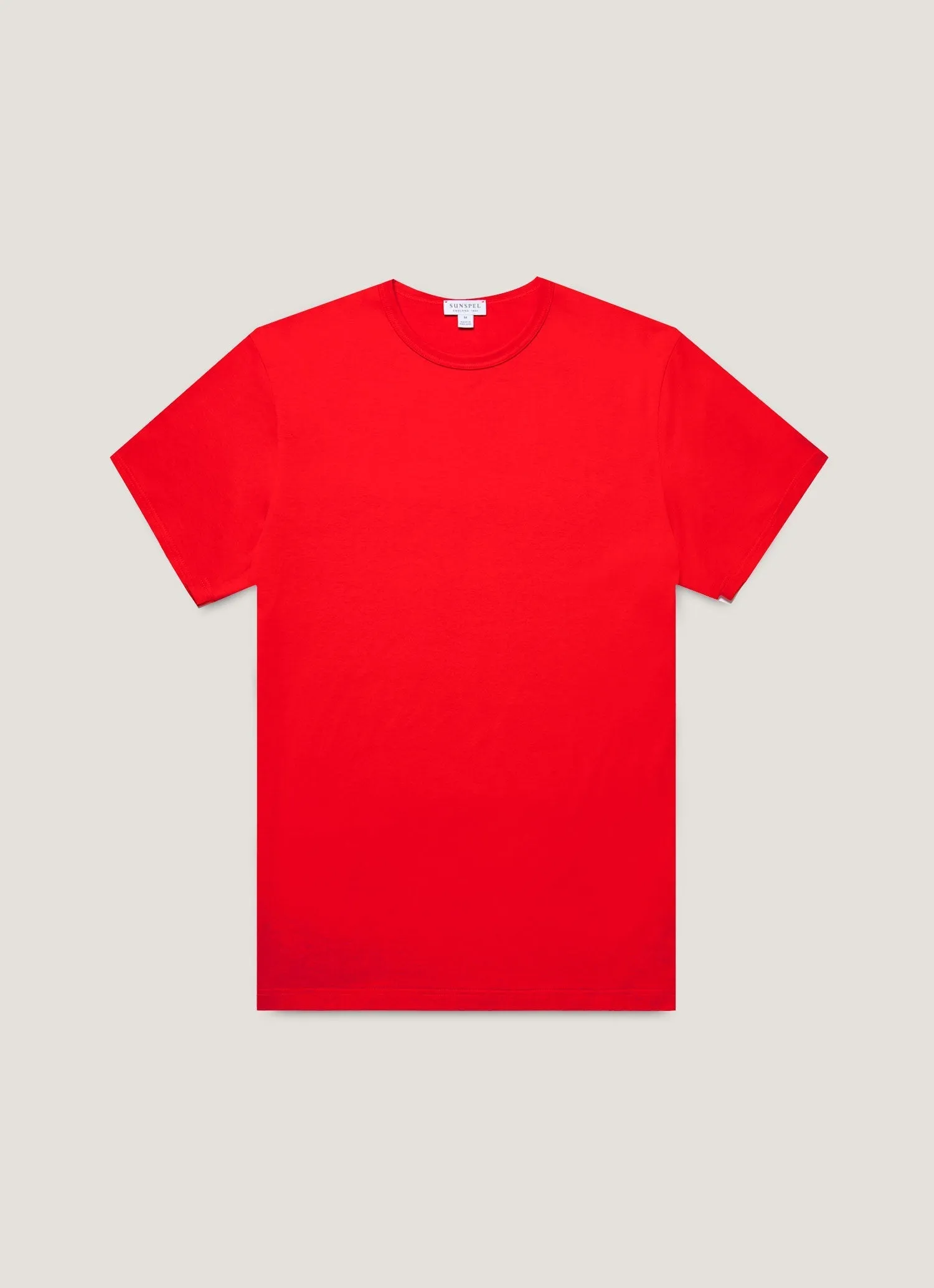 Men's Classic T-shirt in Bright Red Anti Static Fabric Simple Comfort