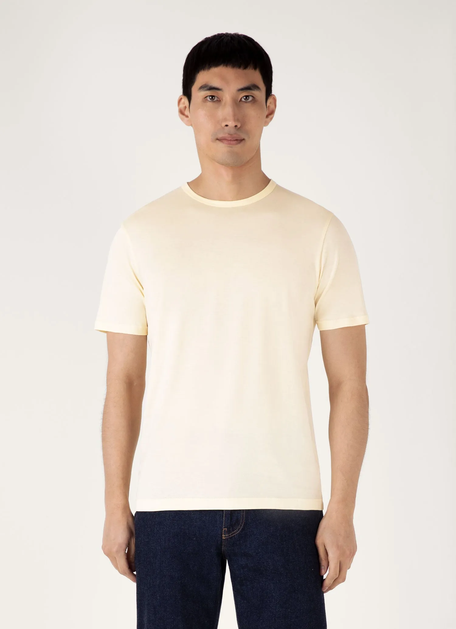 Slim Silhouette Men's Classic T-shirt in Buttermilk