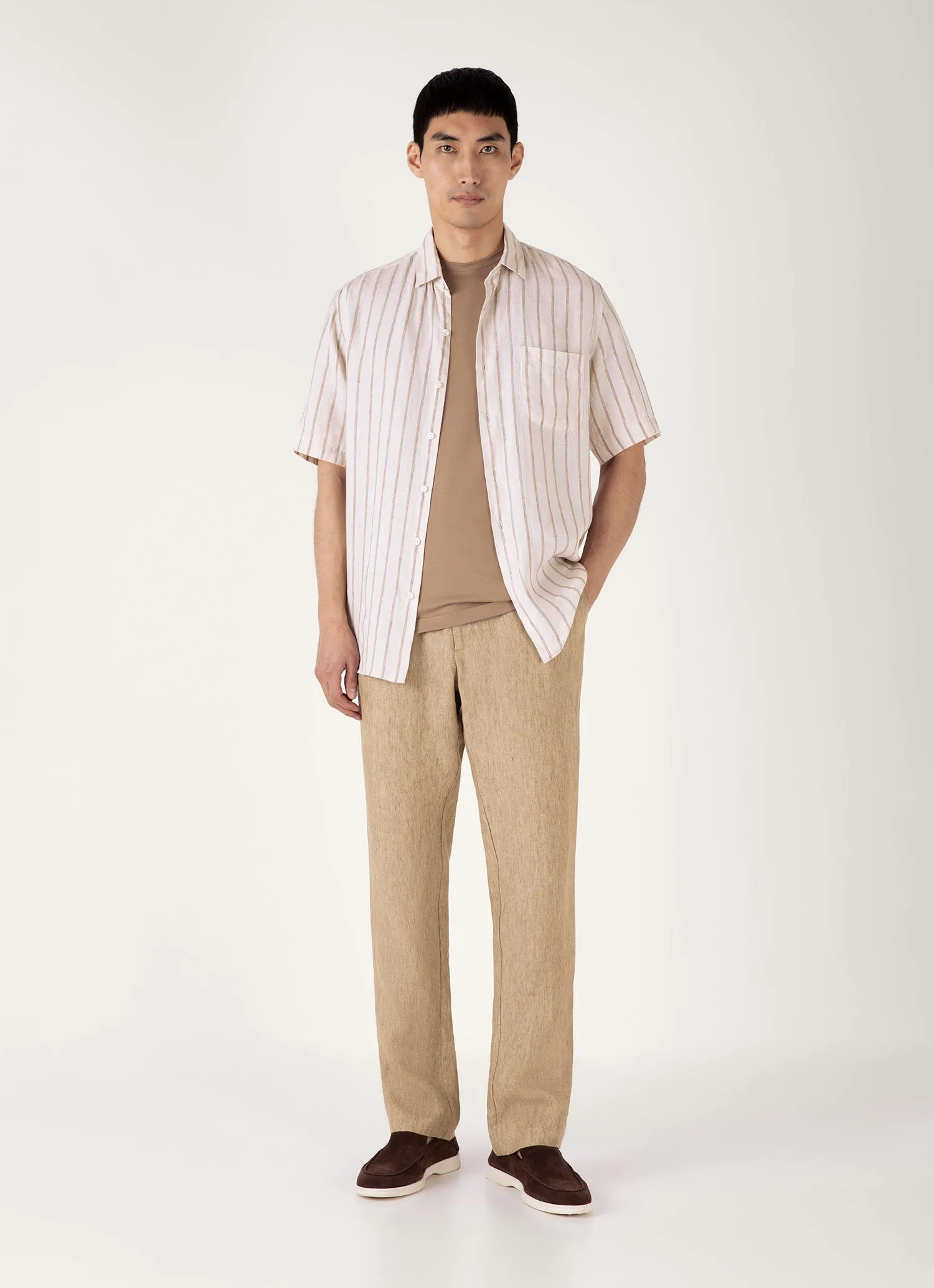 Men's Classic T-shirt in Dune Stretchable Fashion Ready