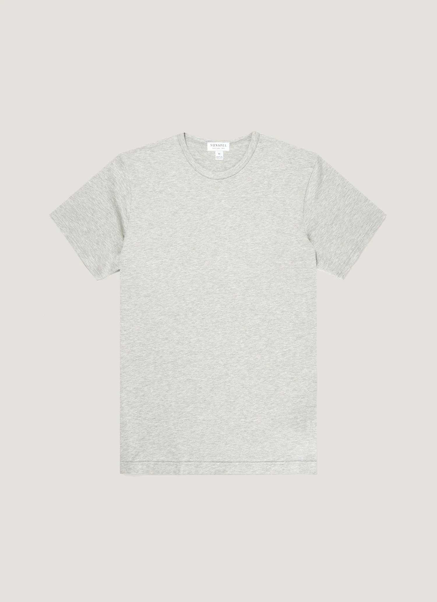 Men's Classic T-shirt in Grey Melange Stylish Casual