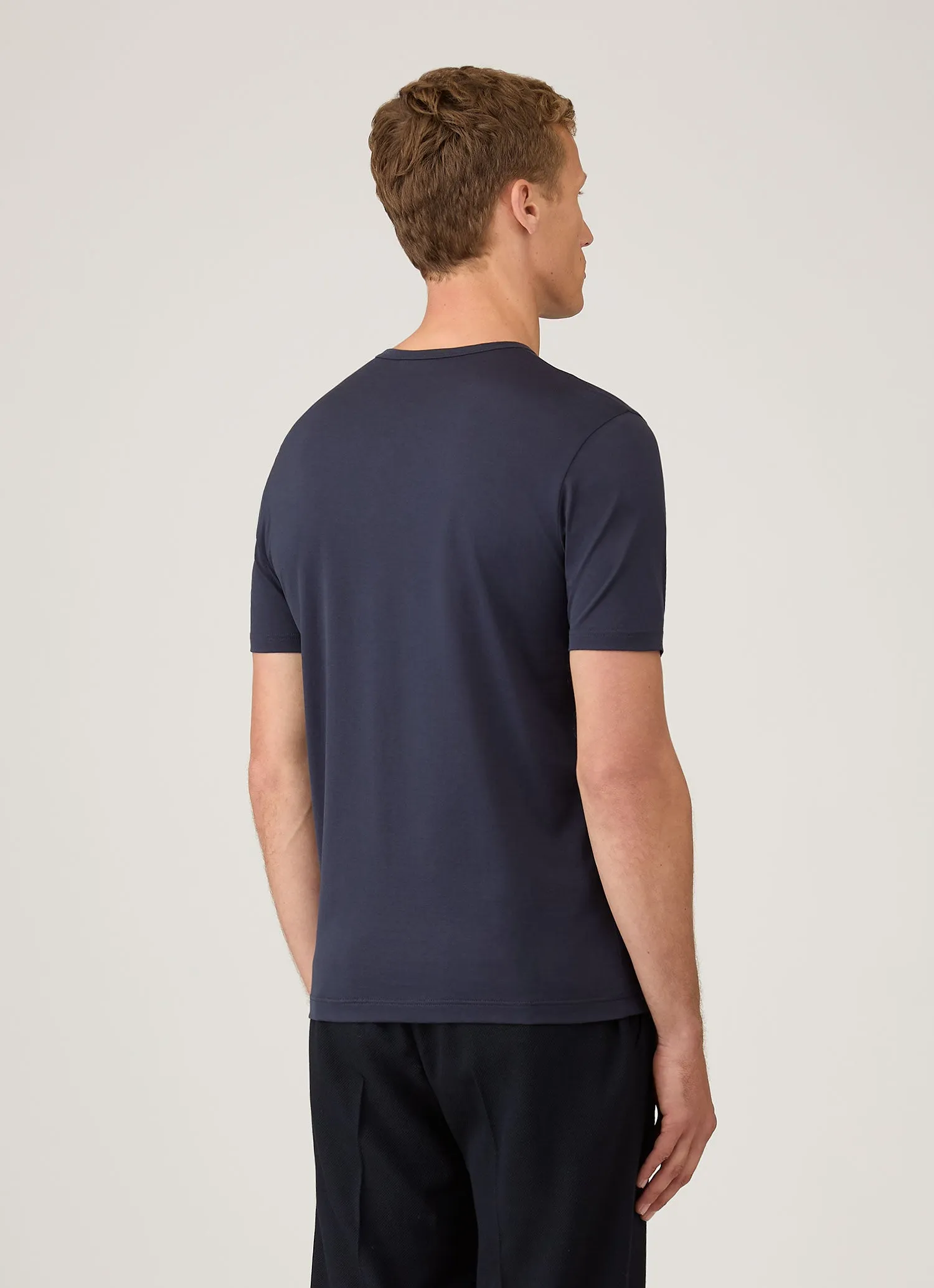 Men's Classic T-shirt in Navy Comfortable And Trendy