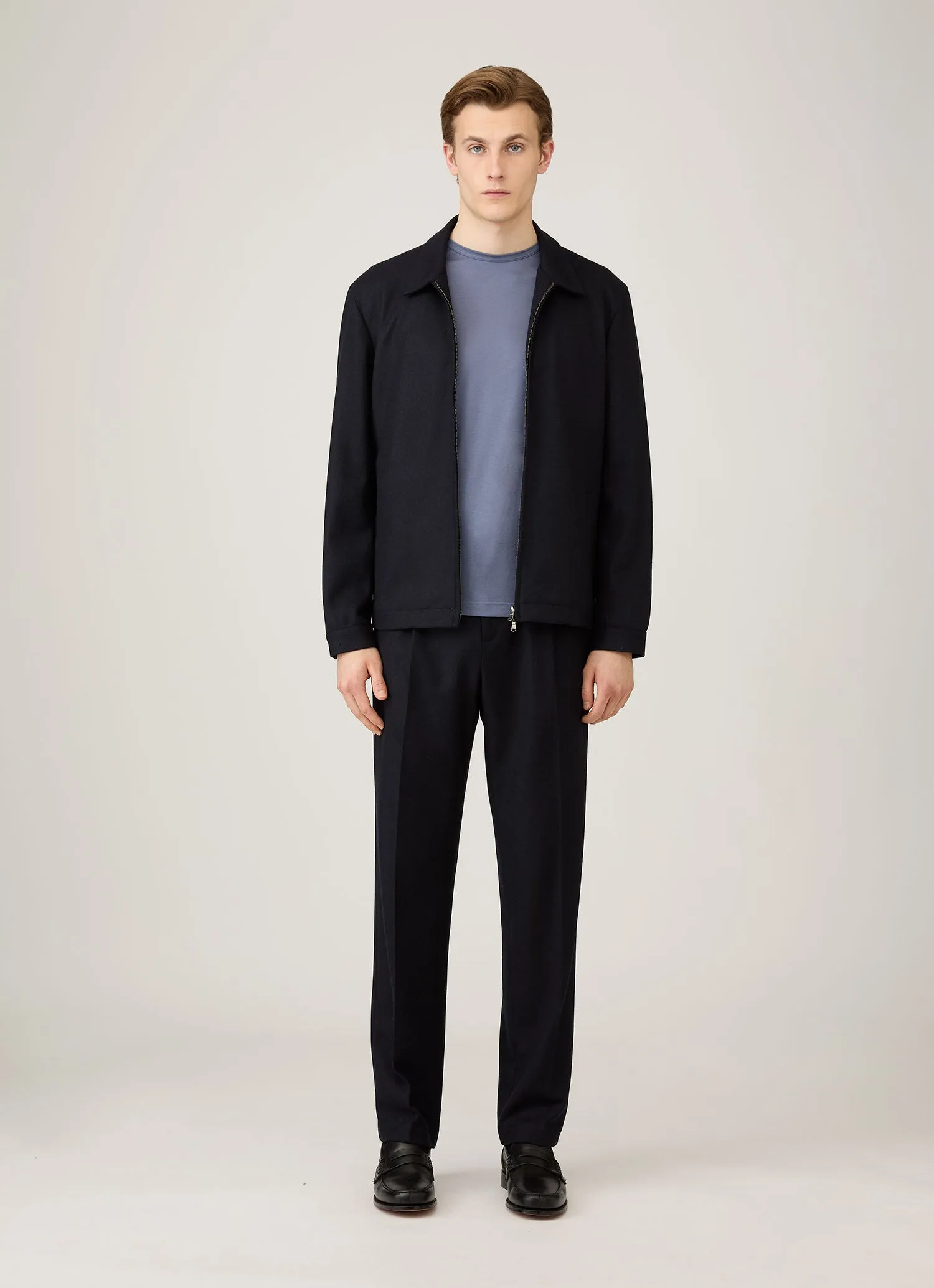 Men's Classic T-shirt in Selvedge Blue Comfy Fit Layer Classic Outfit Style