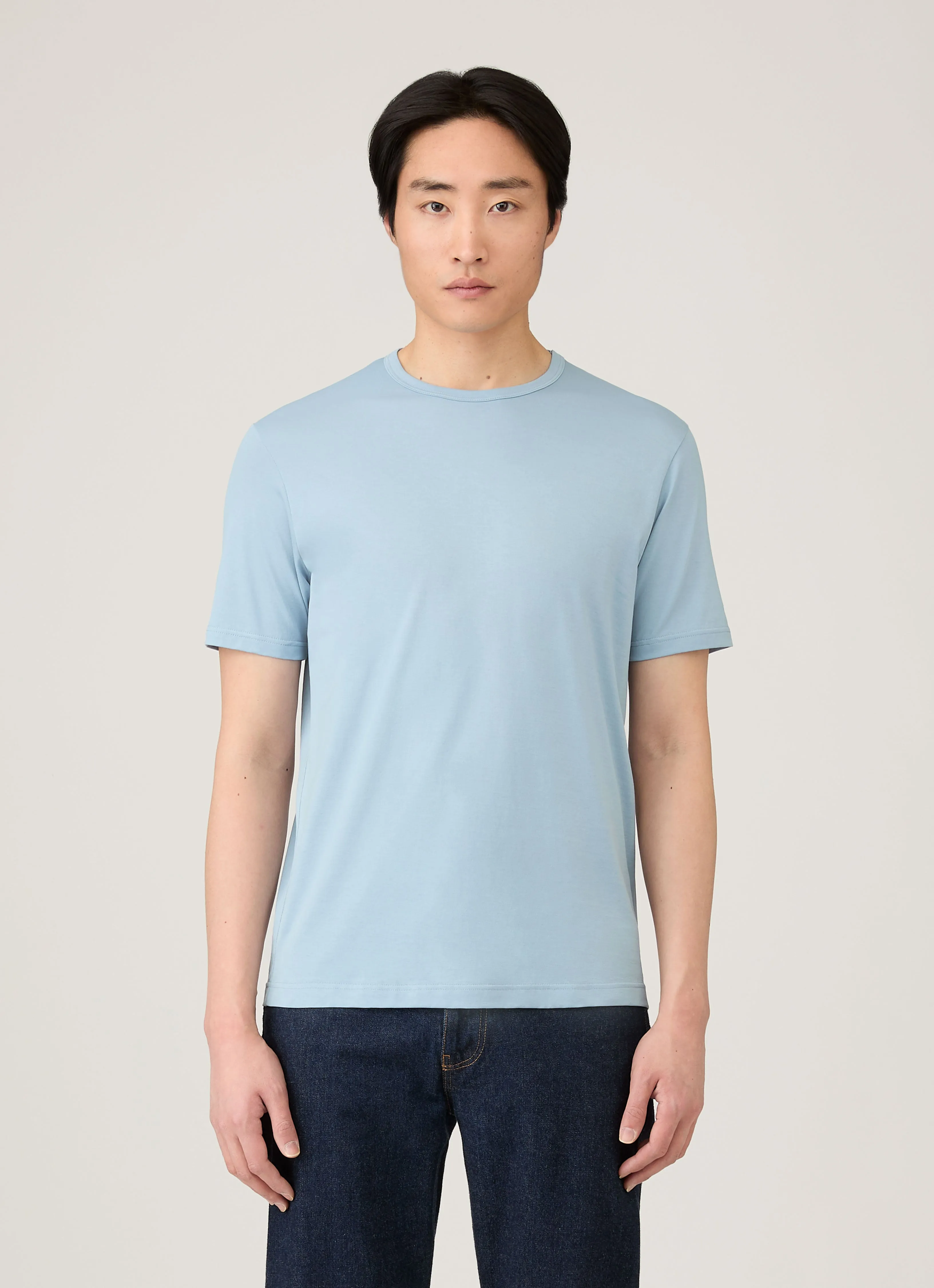 Men's Classic T-shirt in Sky Blue Running Speed Stylish Casual