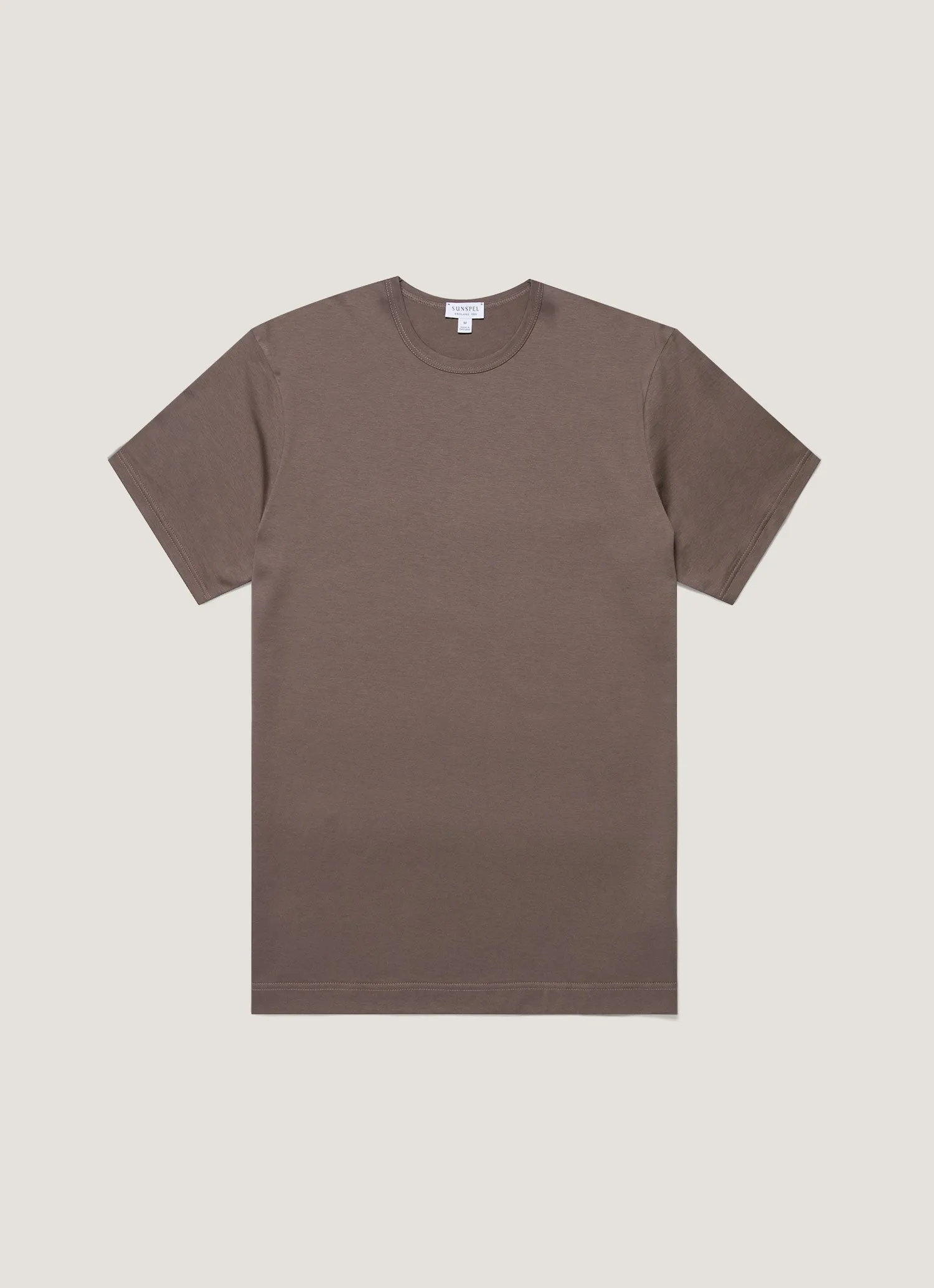 Layering Fashion Multi Directional Stretch Men's Classic T-shirt in Walnut
