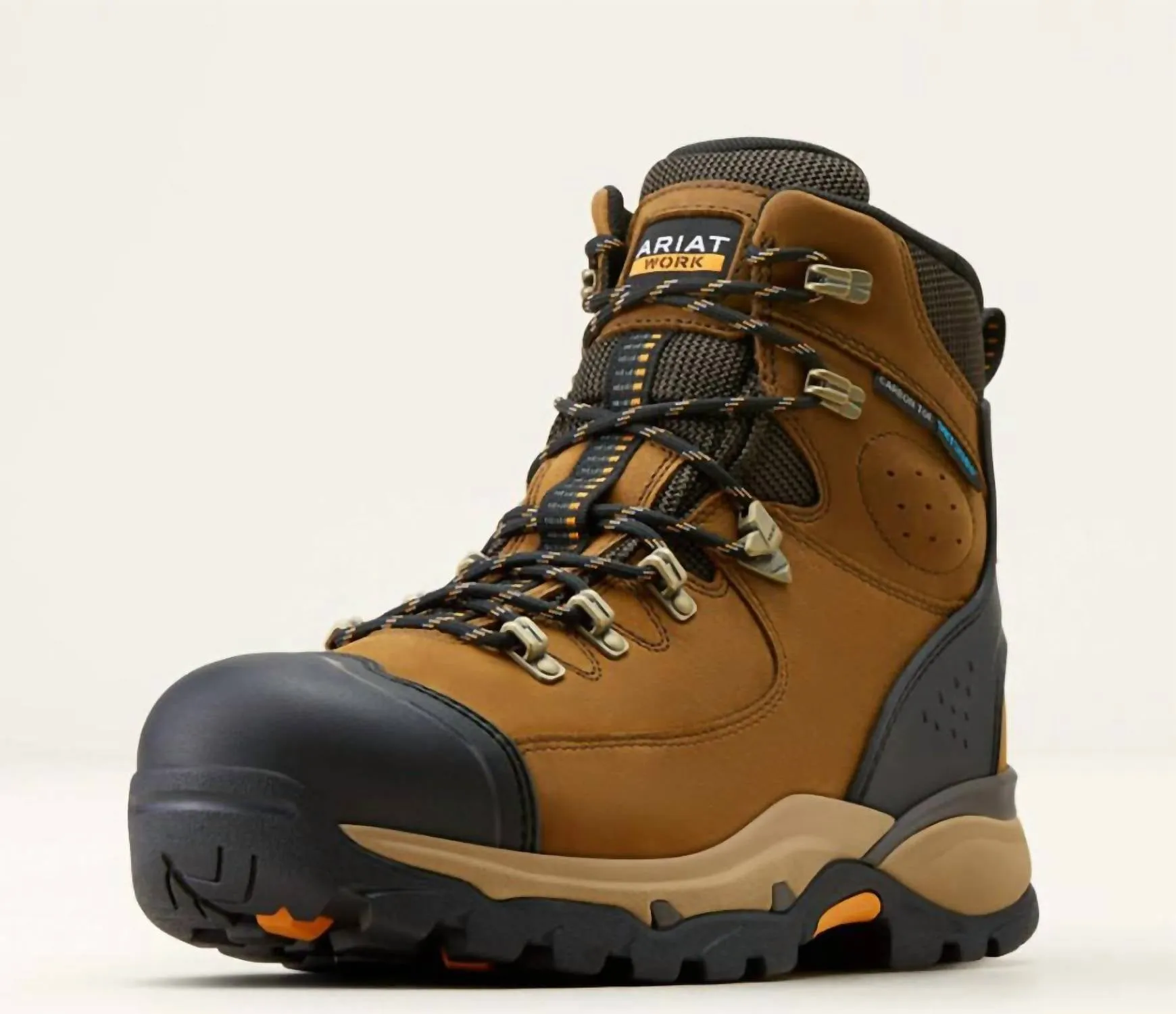 Men's Comp-Toe Endeavor 6" H20 Waterproof Work Boot In Dusted Brown Board Room
