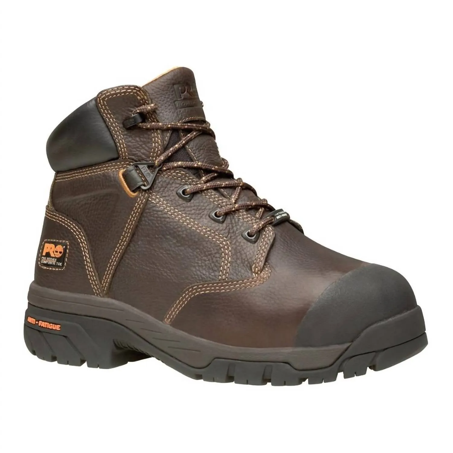 Style Clarity Men's Comp Toe Work Boot In Dark Brown