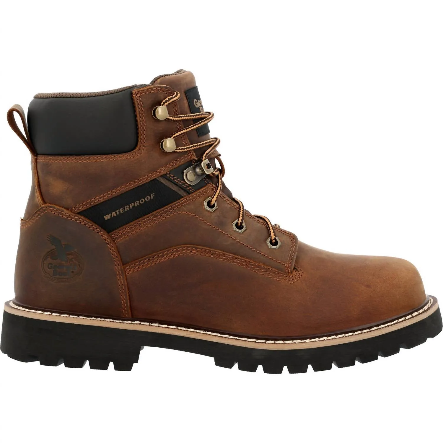 Soft Soles Men's Core 37 6-Inch Amp Work Boot In Brown