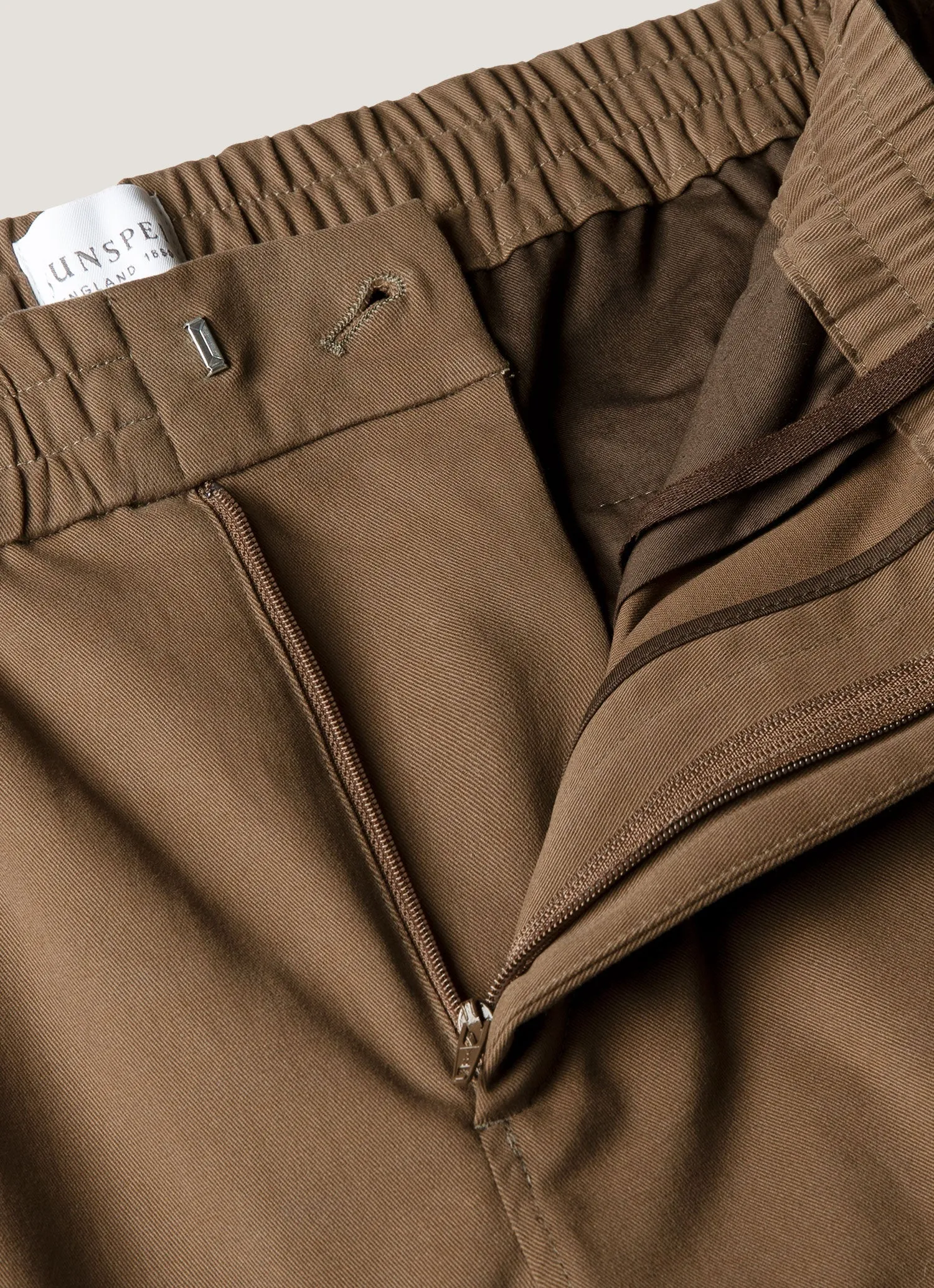 Men's Cotton Cashmere Drawstring Trouser in Dark Stone Active Wear