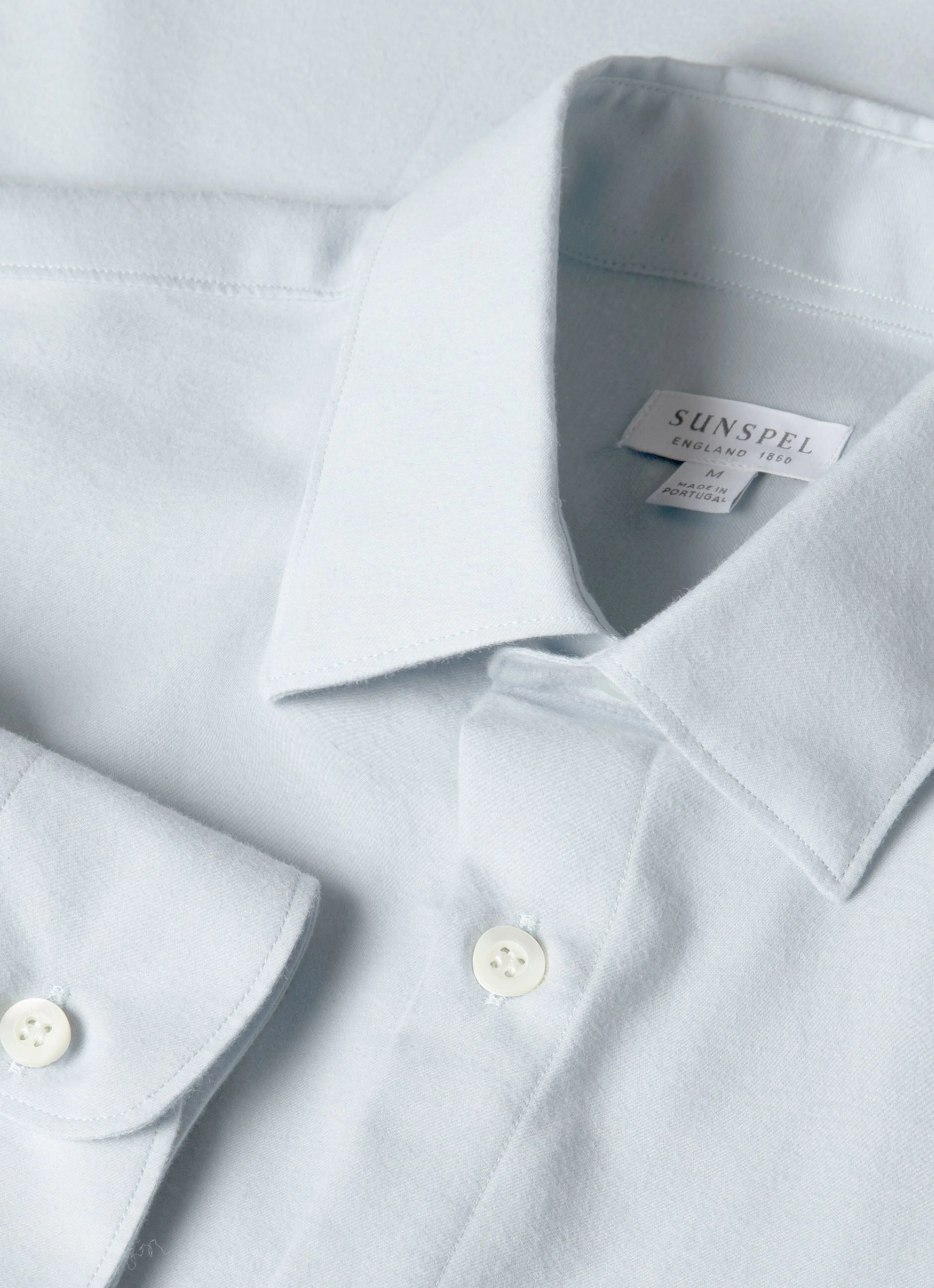 Gym clothing Men's Cotton Cashmere Shirt in Light Blue