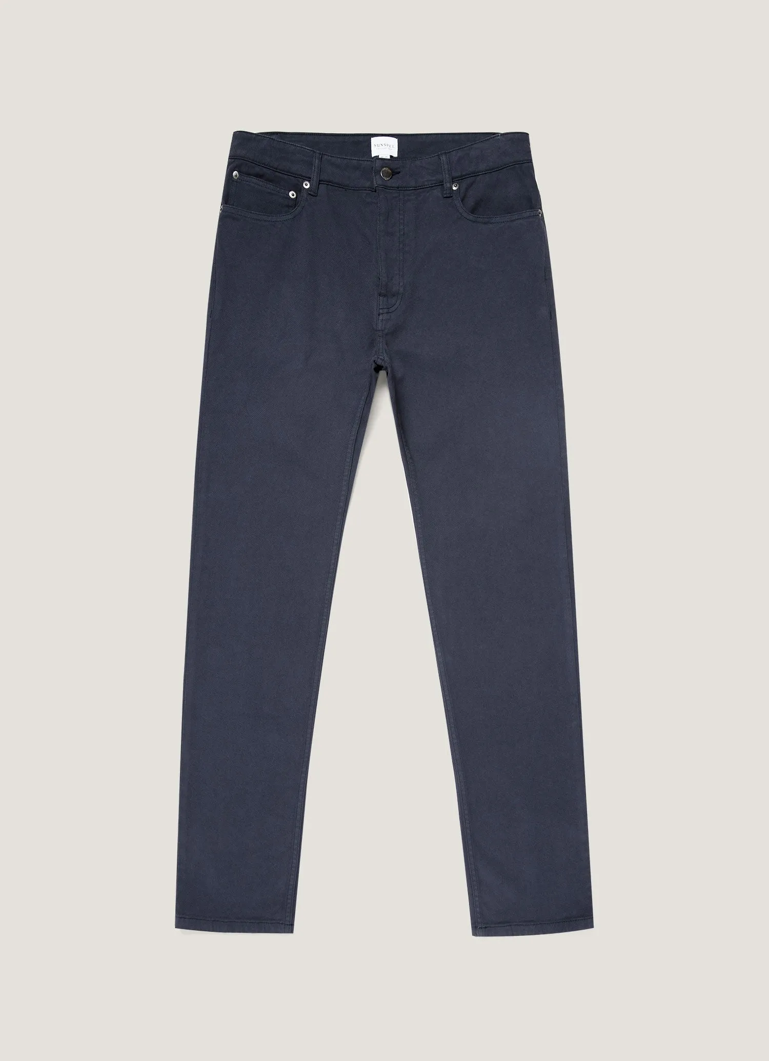 Men's Cotton Drill 5 Pocket Trouser in Navy Tough Style