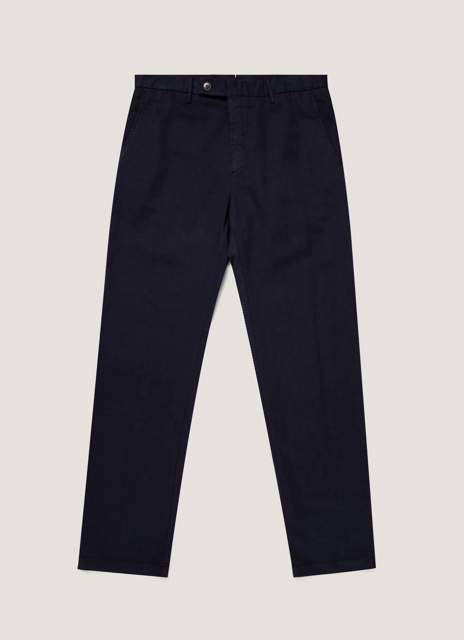 Active Flex Men's Cotton Linen Trouser in Navy