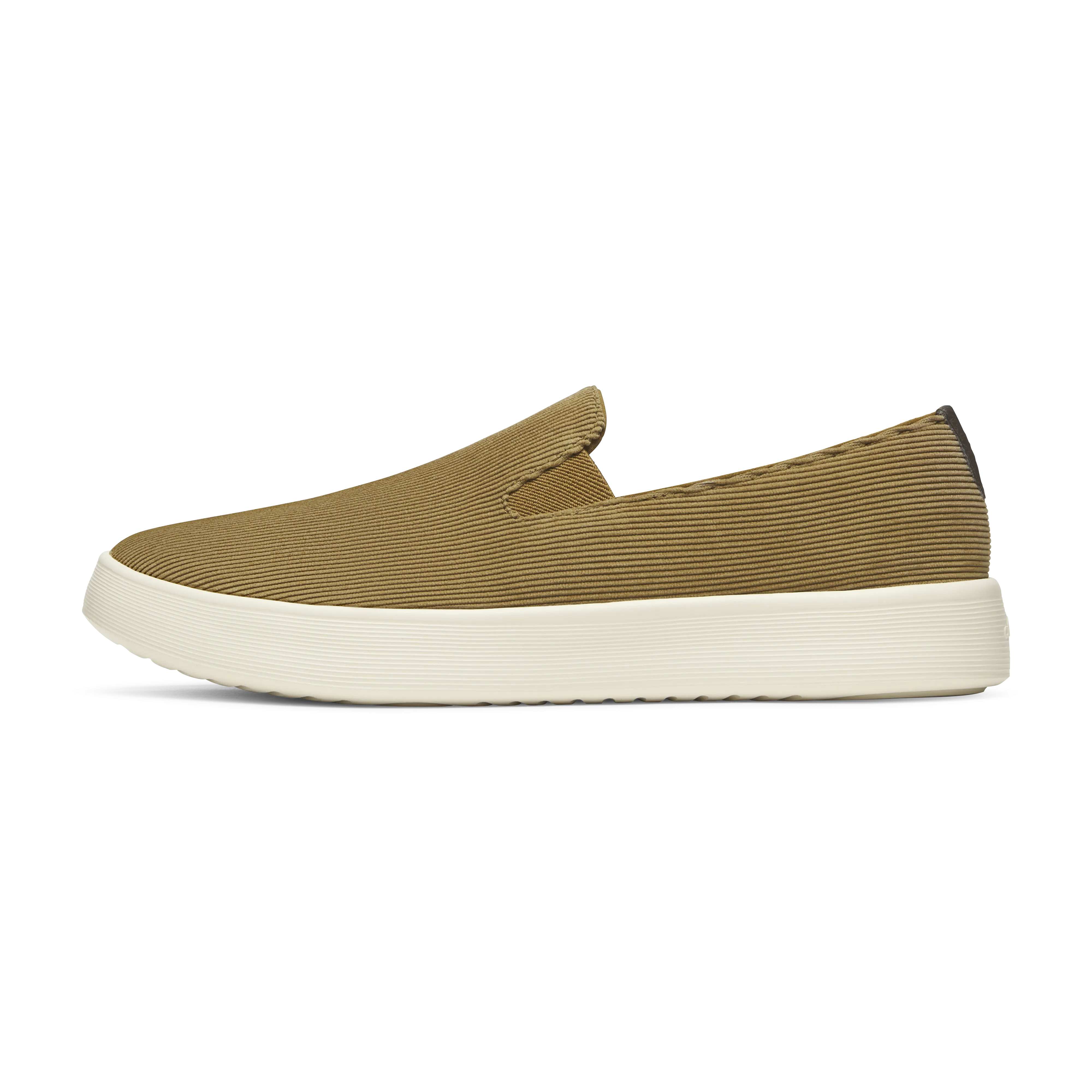 Break Step Men's Cruiser Slip On Corduroy - Dark Tan (Stony Cream Sole)