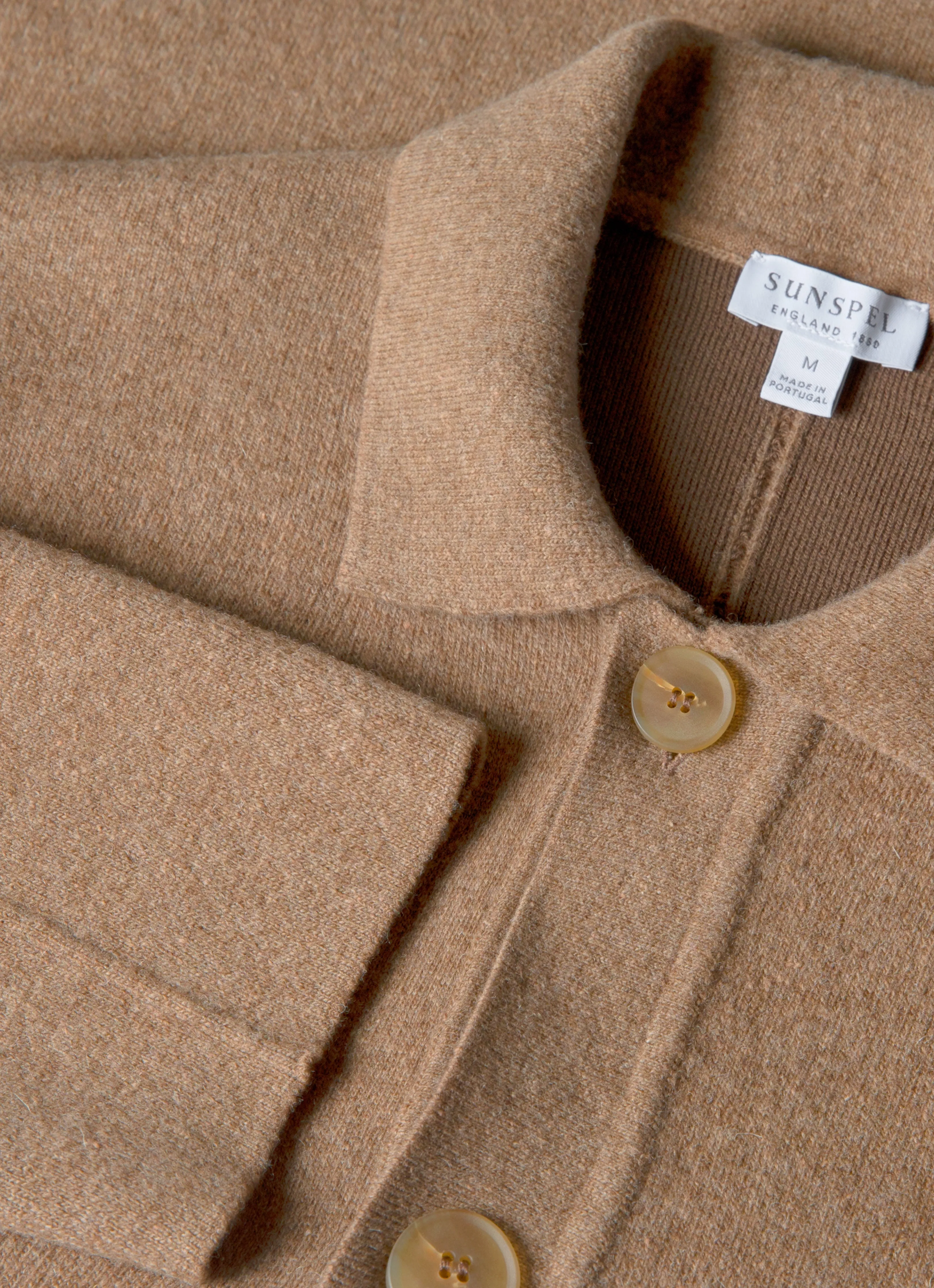 Stretch Recovery Yarn AntiStatic Yarn Men's Double Faced Jacket in Mink