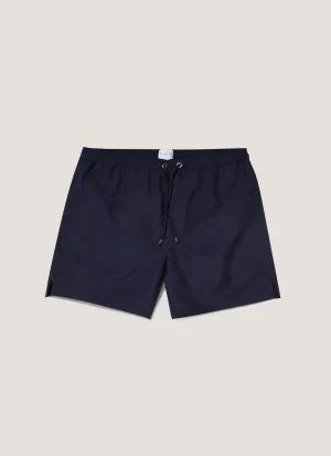 Underwear light texture Men's Drawstring Swim Shorts in Navy