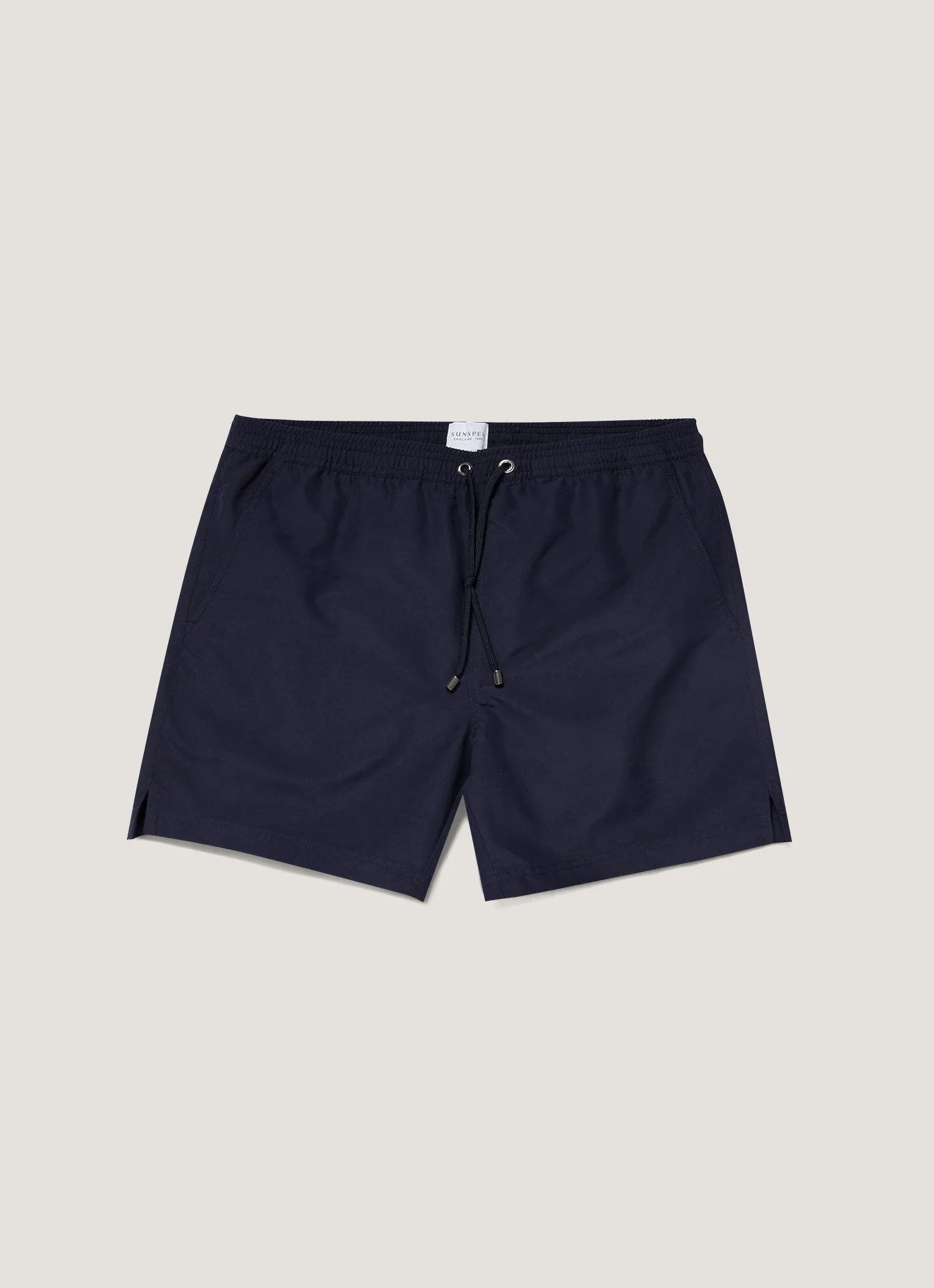 Underwear light texture Men's Drawstring Swim Shorts in Navy