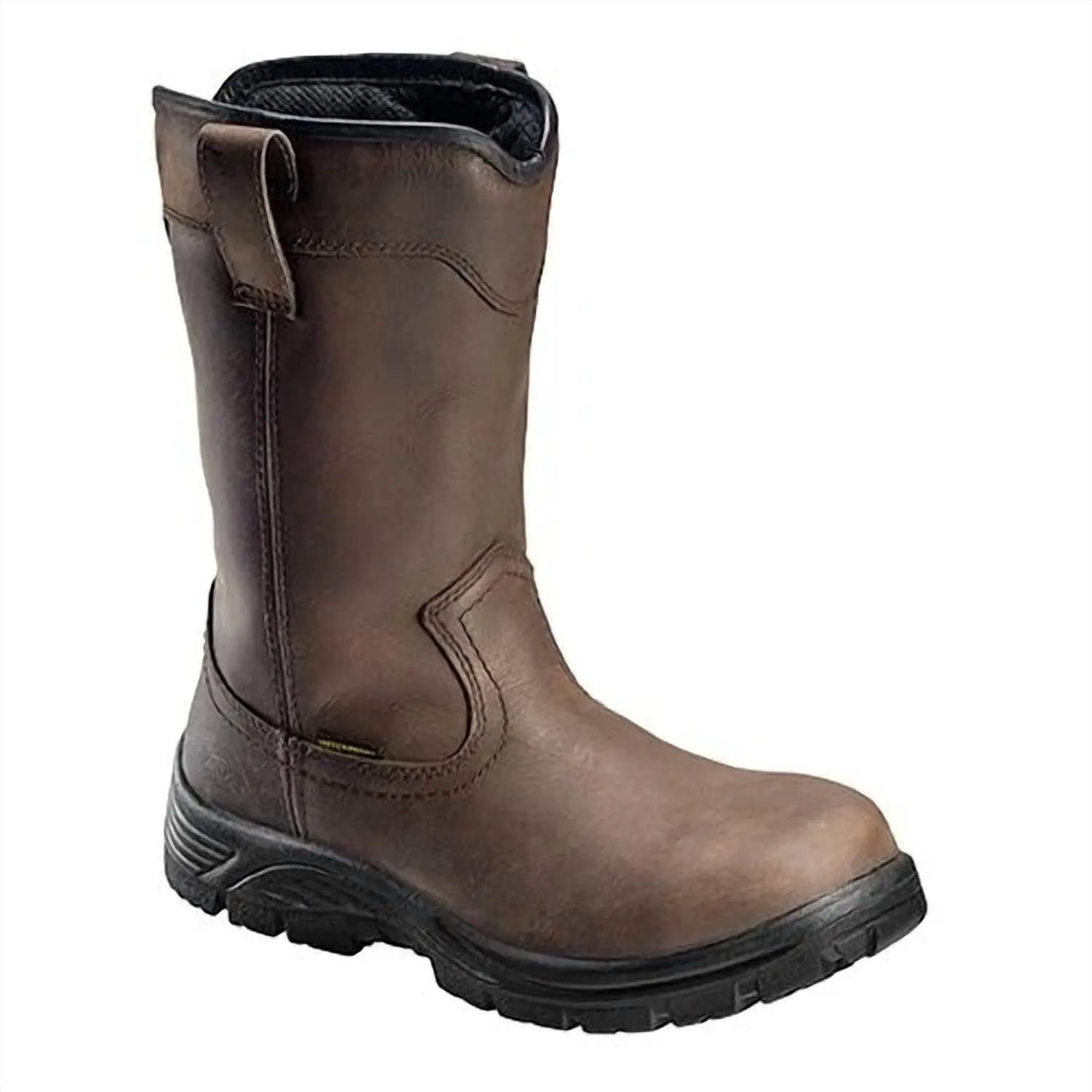 Slip Resistant Sole Men's Framer Wellington Composite Toe Boot In Brown