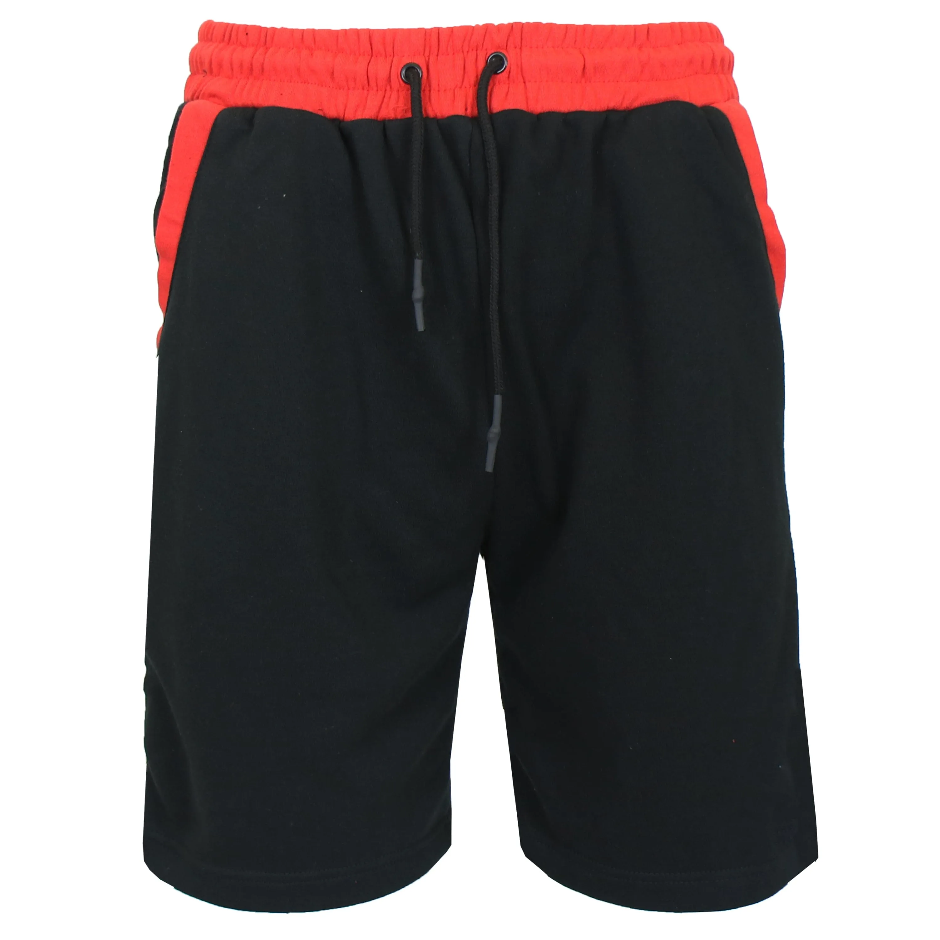 Breathable Stretch Fit Wide Range Motion Men's French Terry Sweat Shorts With Contrast Trim