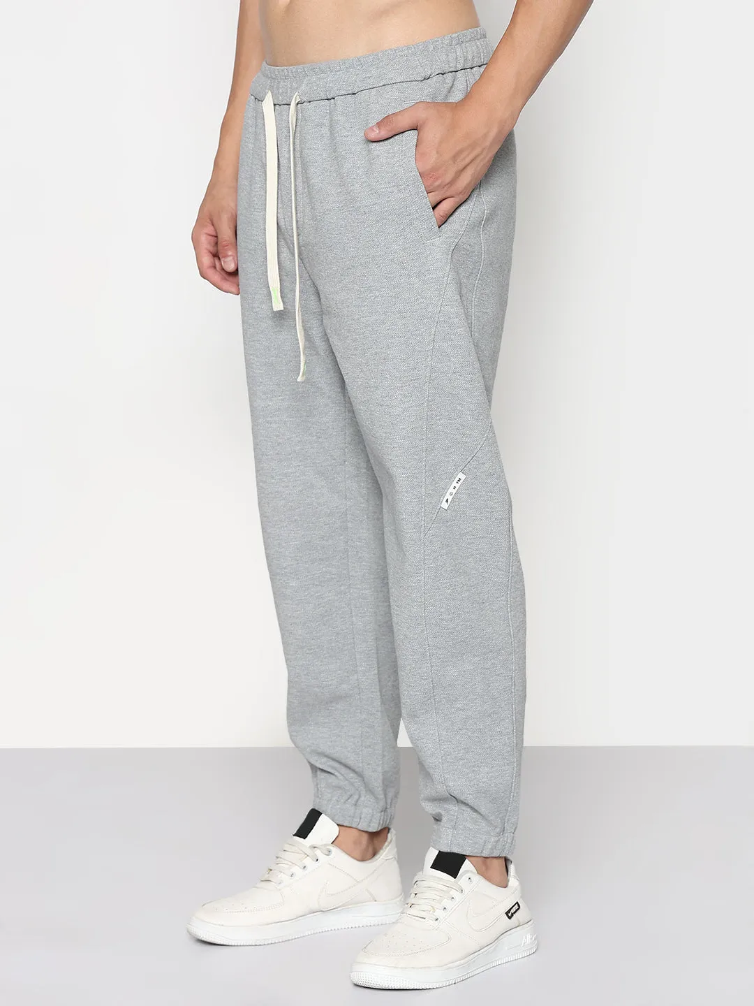 Everyday Flex Casual Stretch Wear Men's Grey Relaxed Fit Joggers